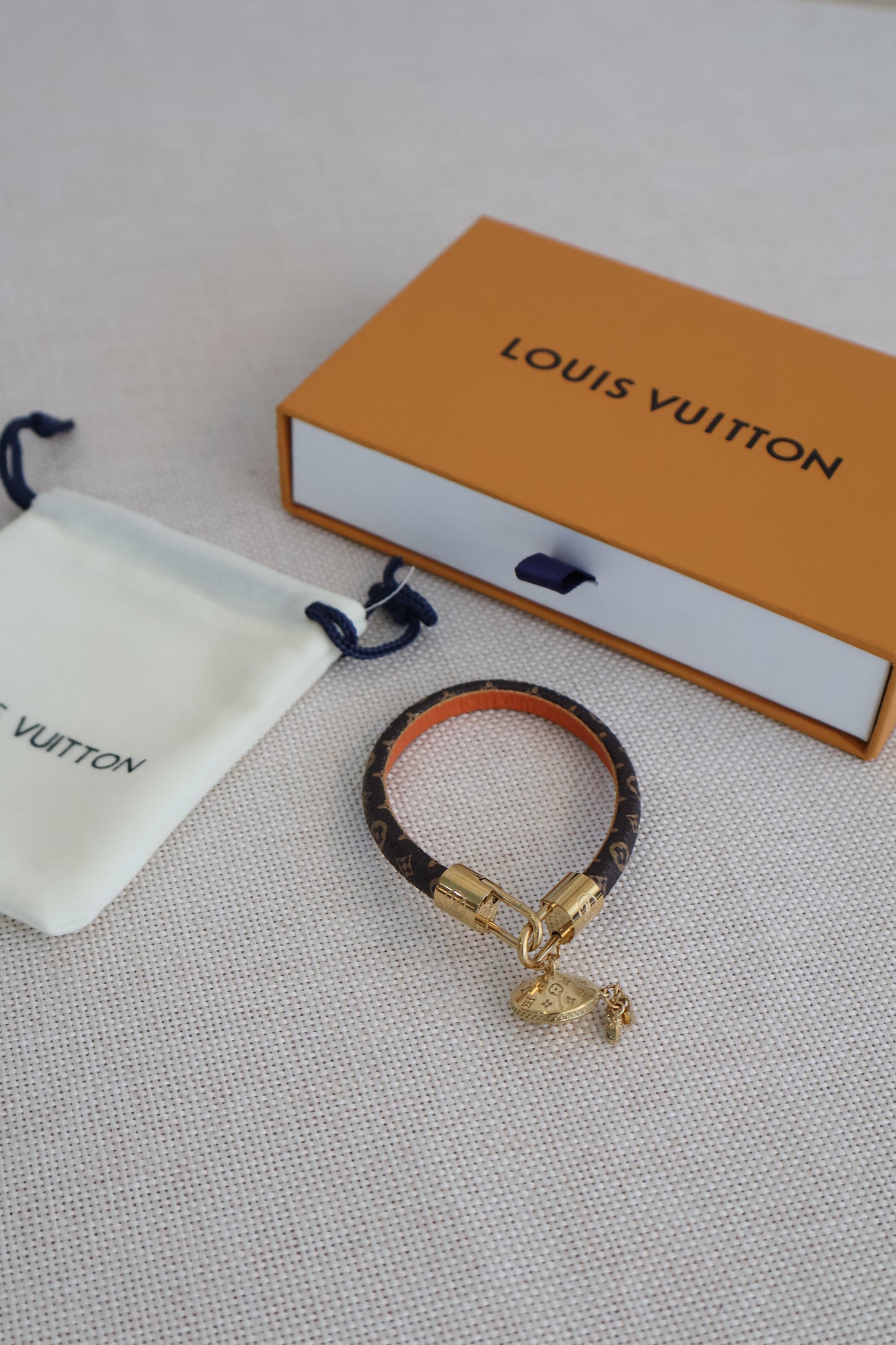 Louis Vuitton Leather Bracelet (Whatsapp for Price & Grade)