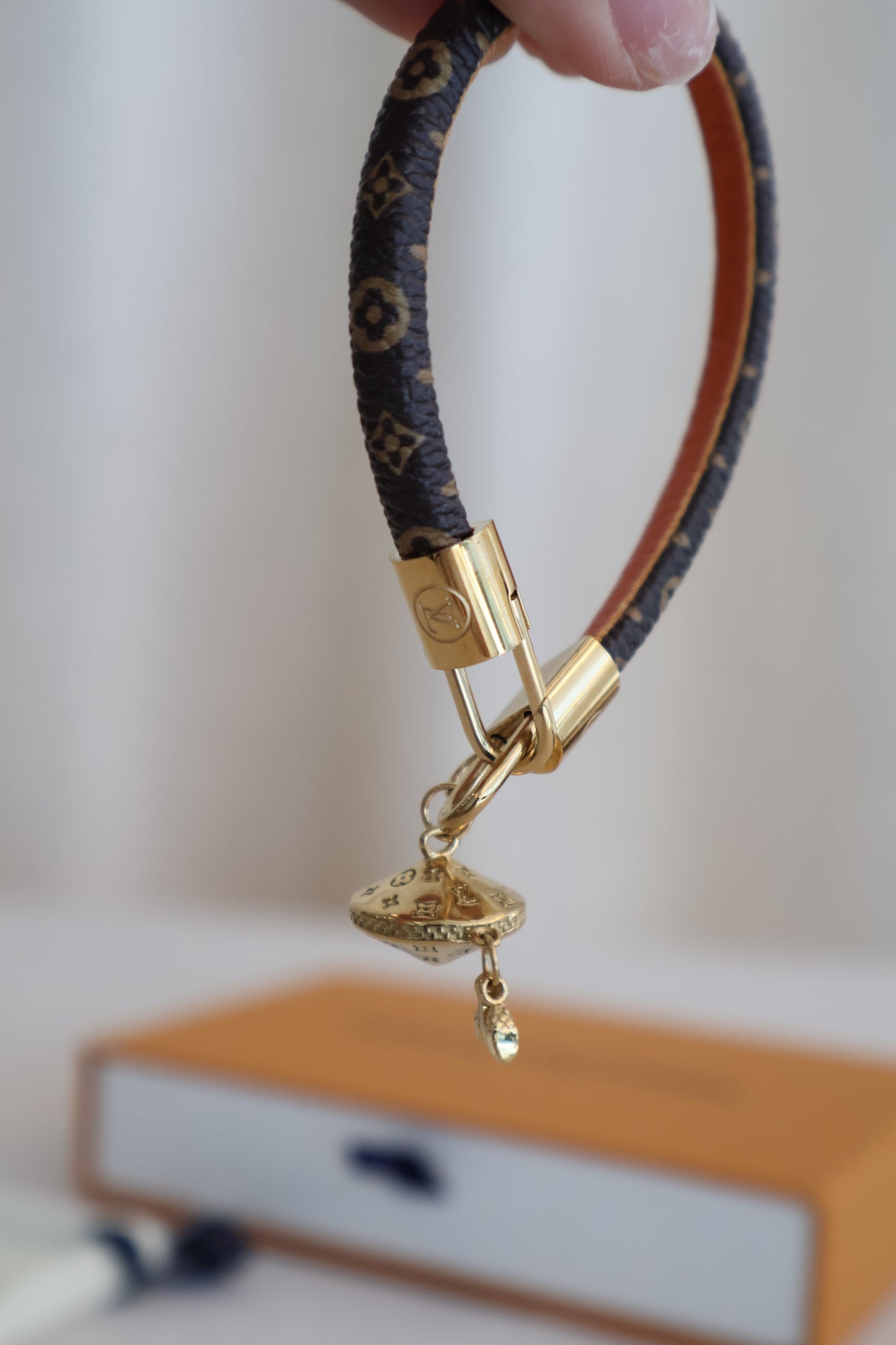 Louis Vuitton Leather Bracelet (Whatsapp for Price & Grade)