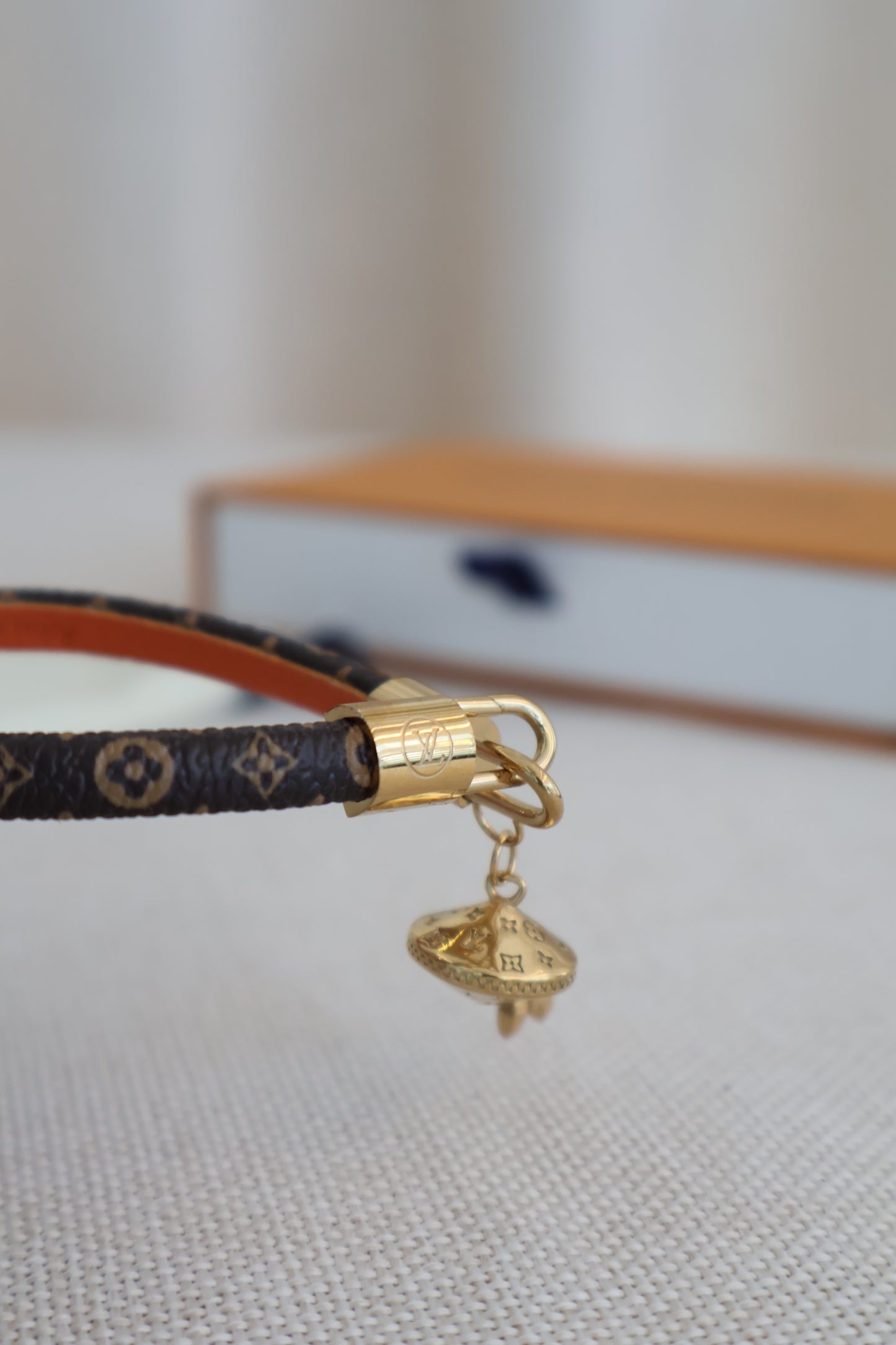 Louis Vuitton Leather Bracelet (Whatsapp for Price & Grade)