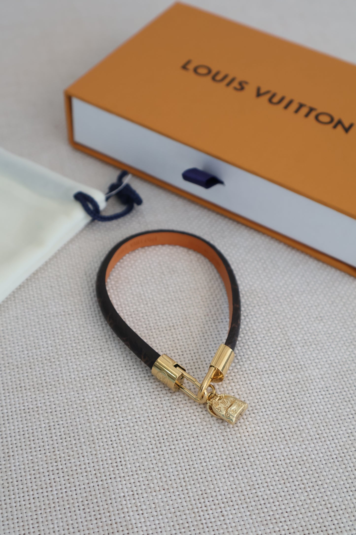 Louis Vuitton Leather Bracelet (Whatsapp for Price & Grade)