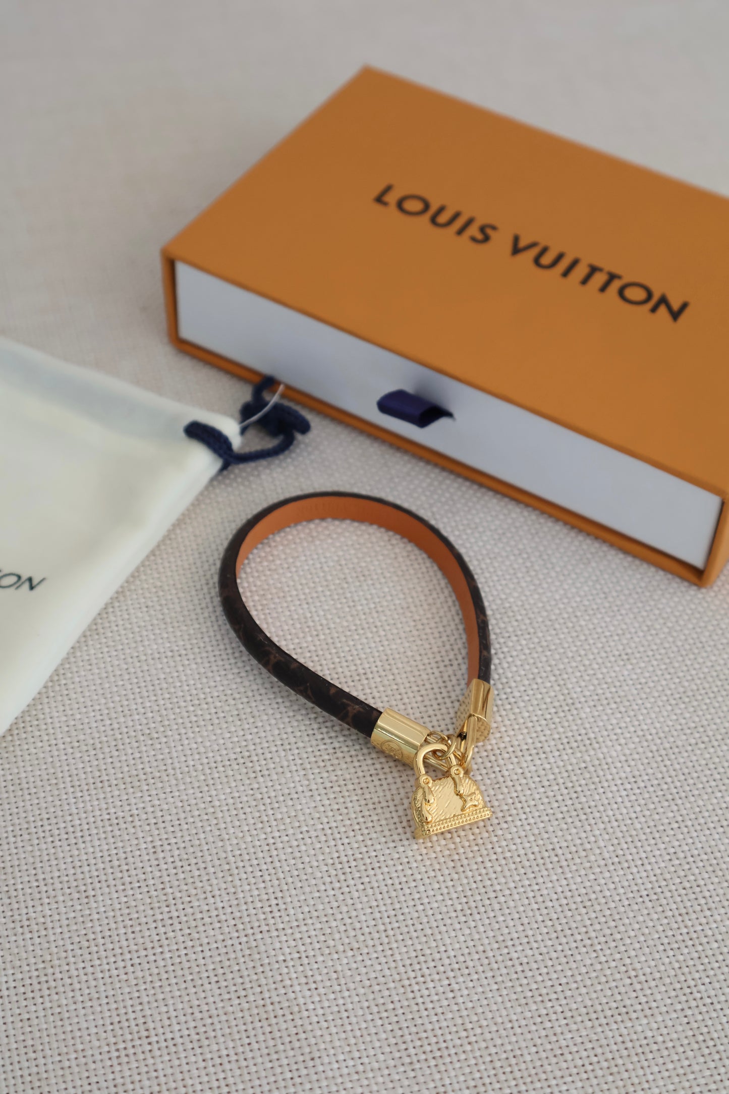Louis Vuitton Leather Bracelet (Whatsapp for Price & Grade)
