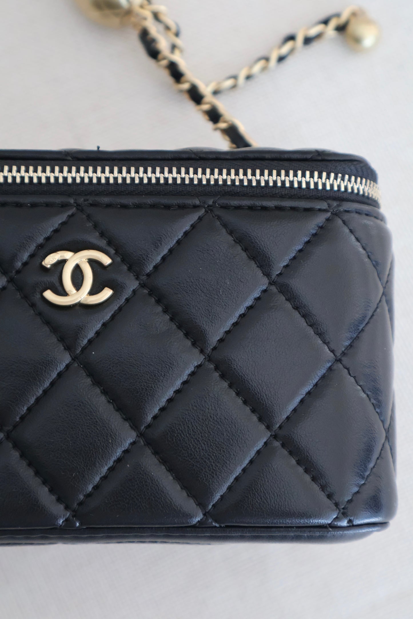 Chanel Vanity Black Bag (Whatsapp for Price & Grade)