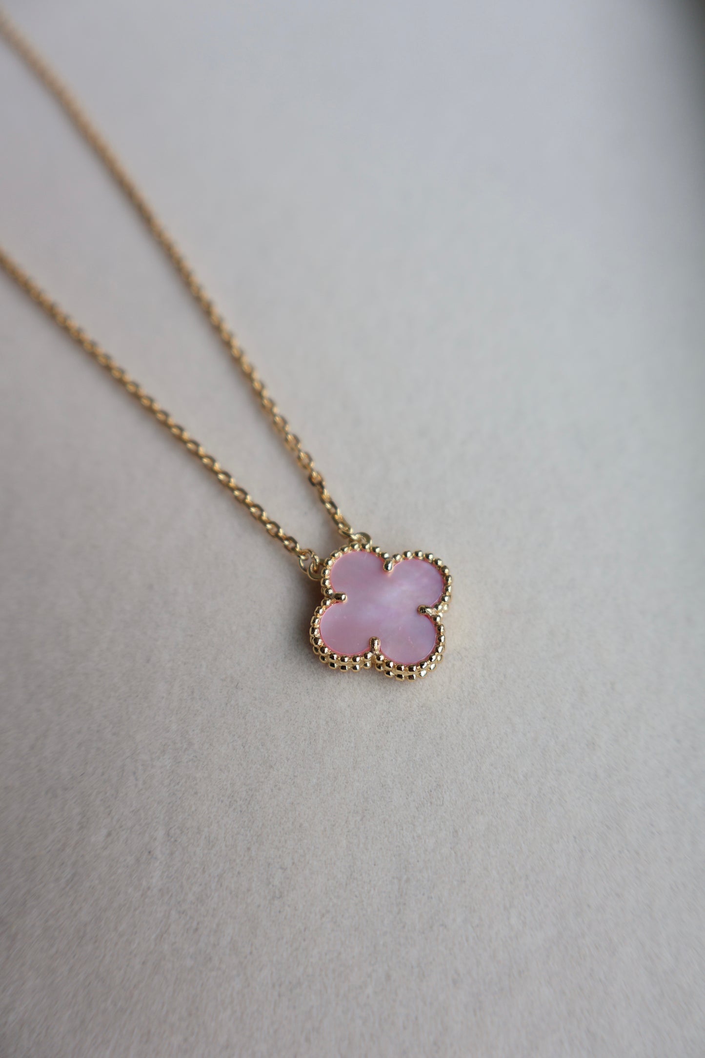 Van Cleef Pink Necklace (Whatsapp for Price & Grade)