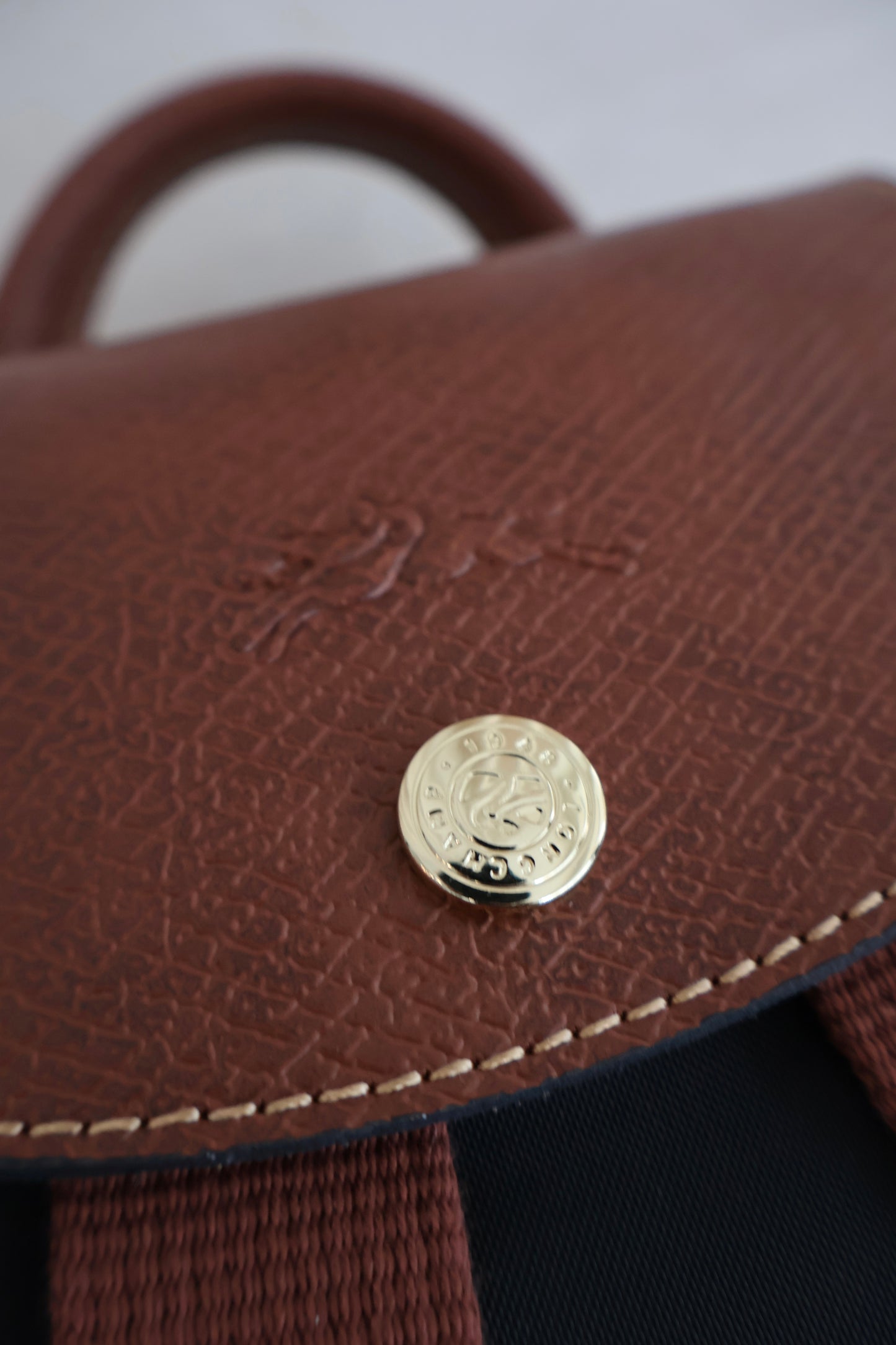 Longchamp Backpack Bag Navy x Brown (Whatsapp for Price & Grade)