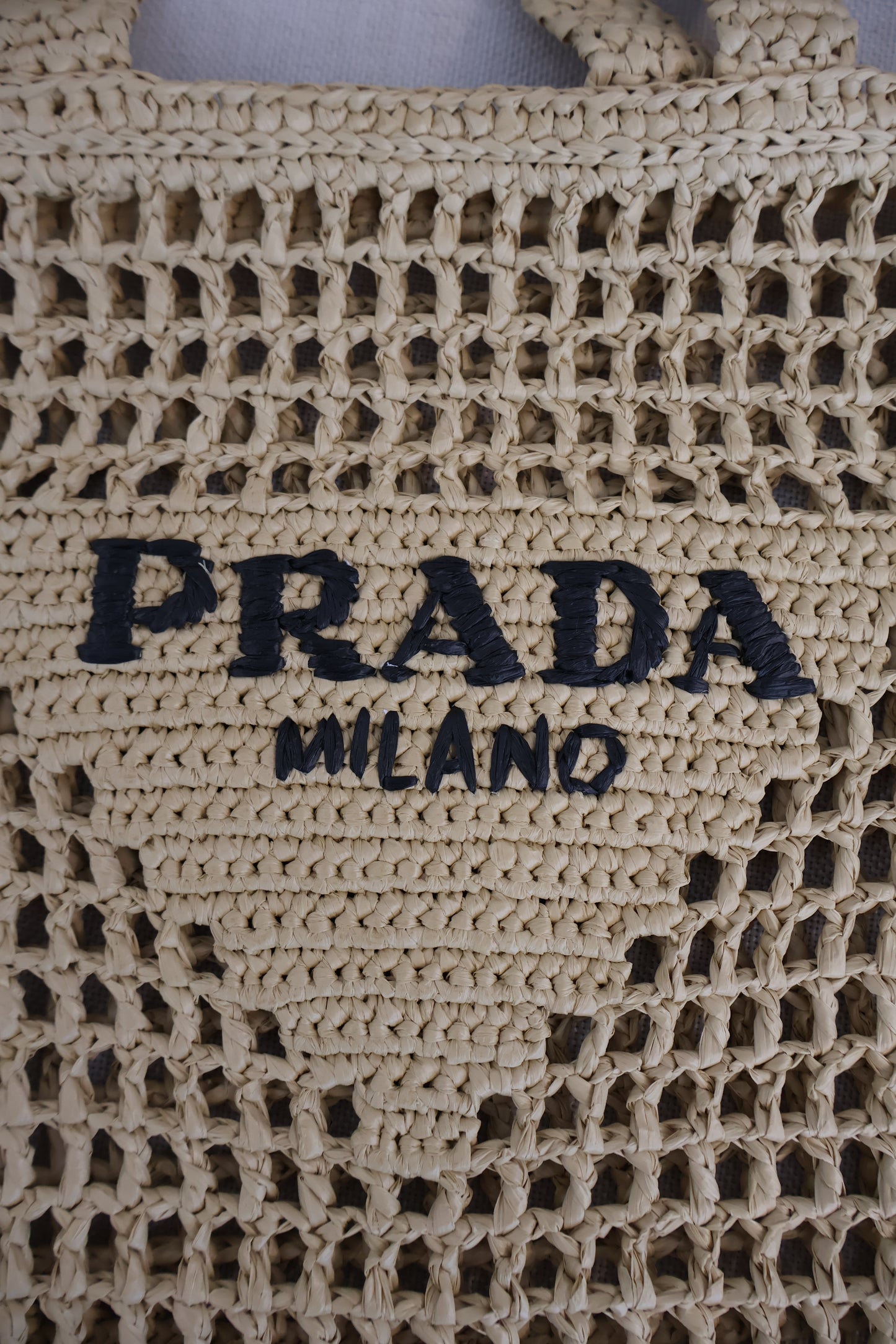 Prada Crochet Tote Bag (Whatsapp for Price & Grade)