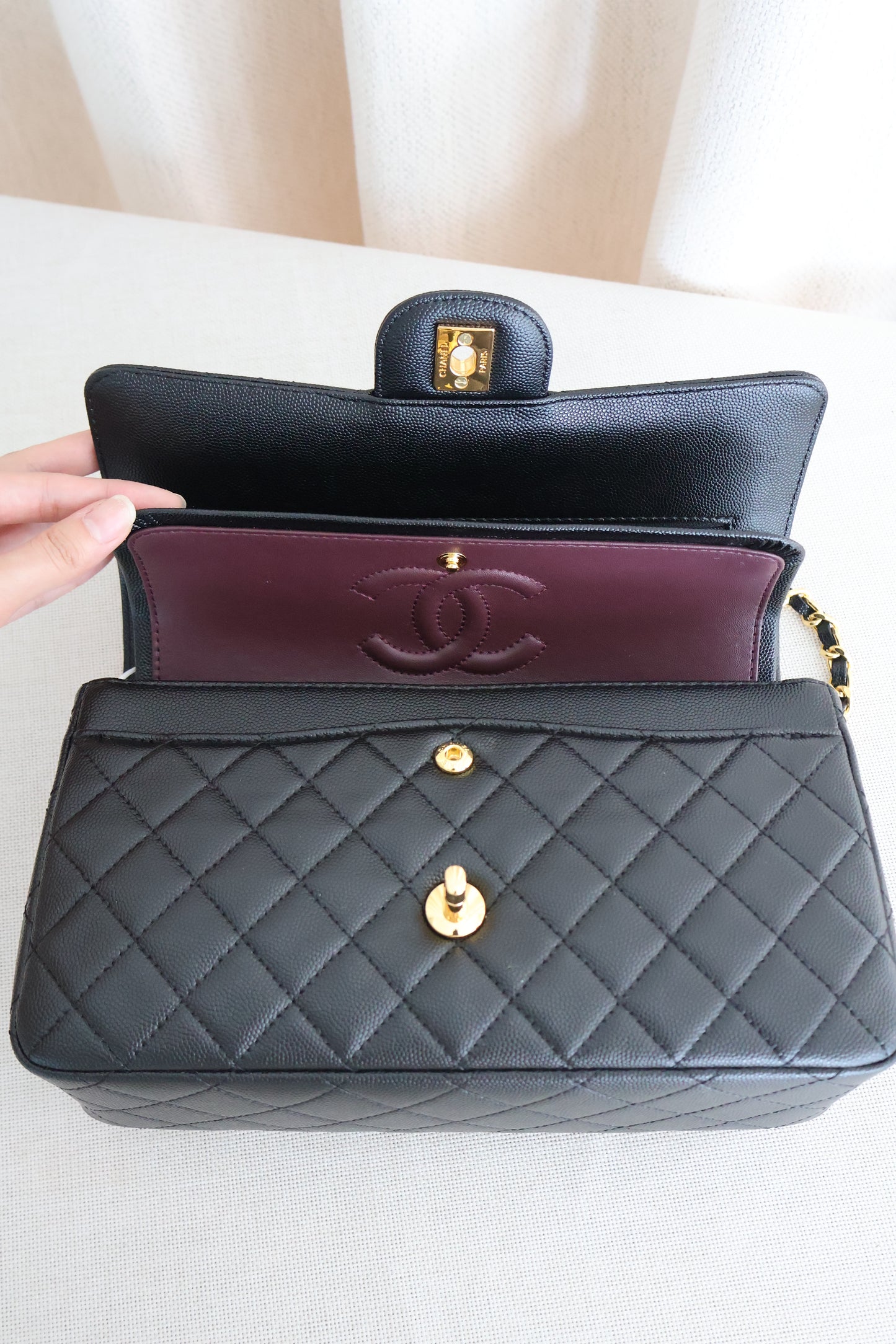 Chanel CF Black Caviar (Whatsapp for Price & Grade)