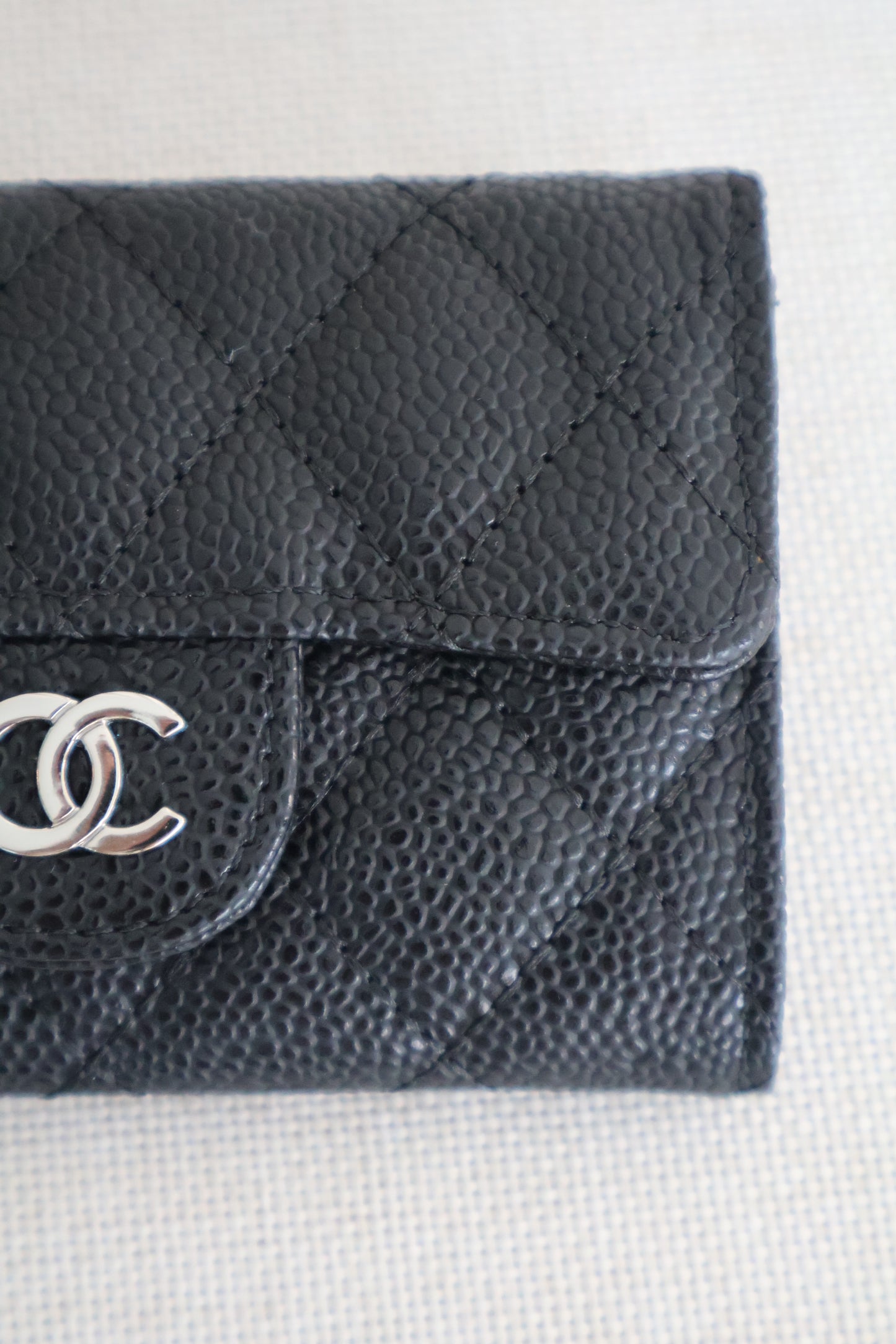 Chanel Card Holders Flap Black x SIlver (Whatsapp for Price & Grade)
