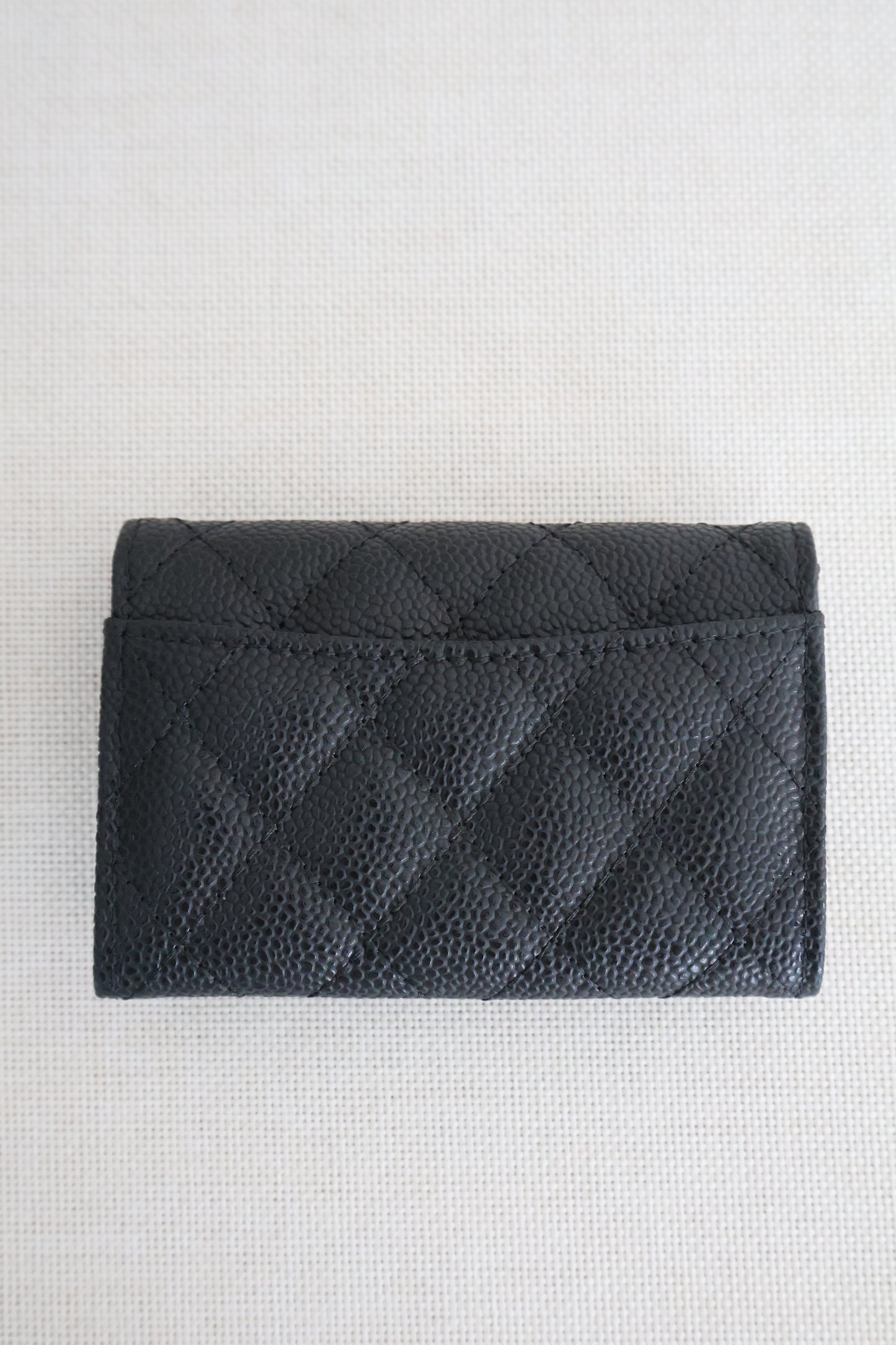 Chanel Card Holders Flap Black x SIlver (Whatsapp for Price & Grade)
