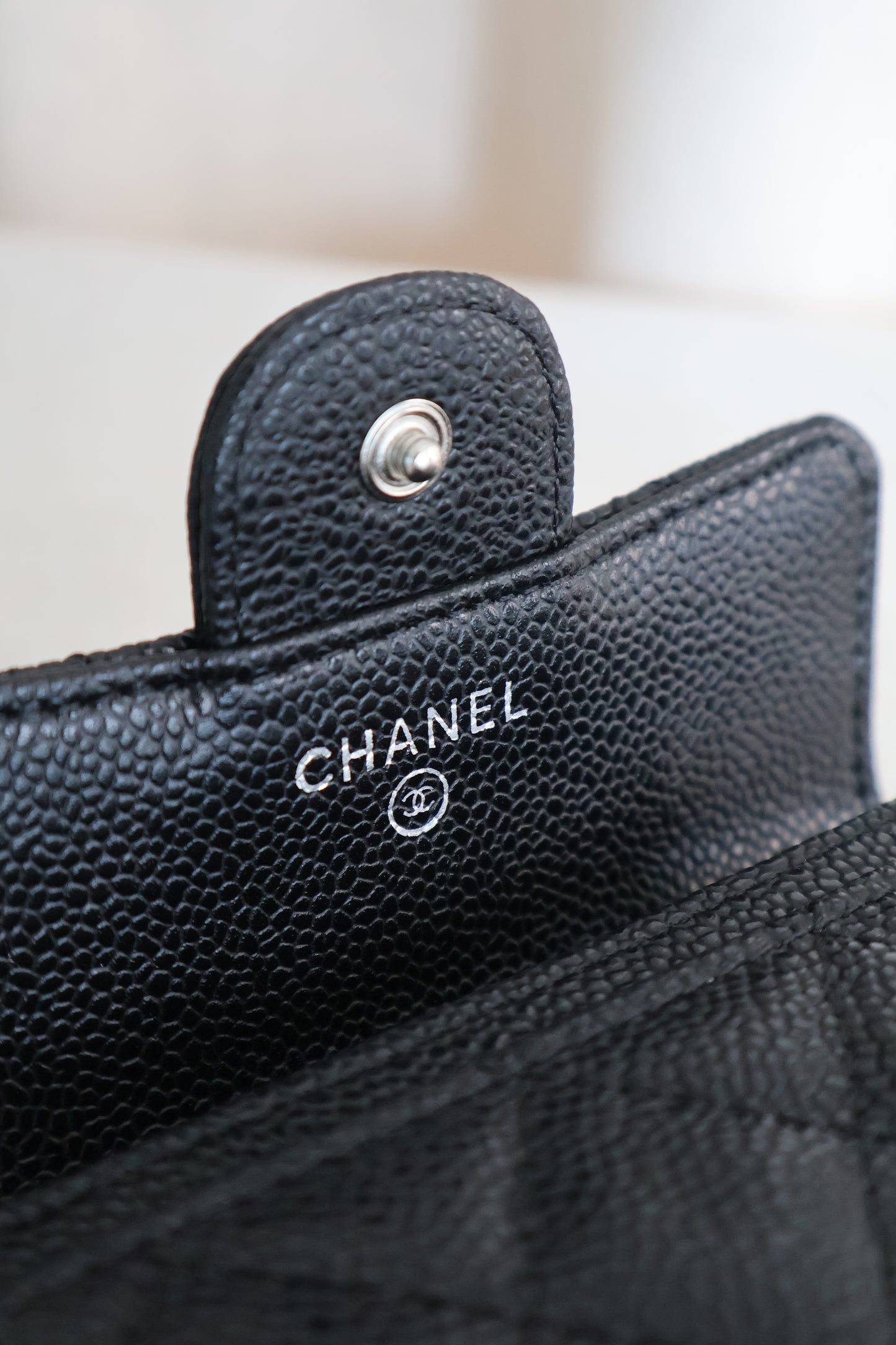 Chanel Card Holders Flap Black x SIlver (Whatsapp for Price & Grade)