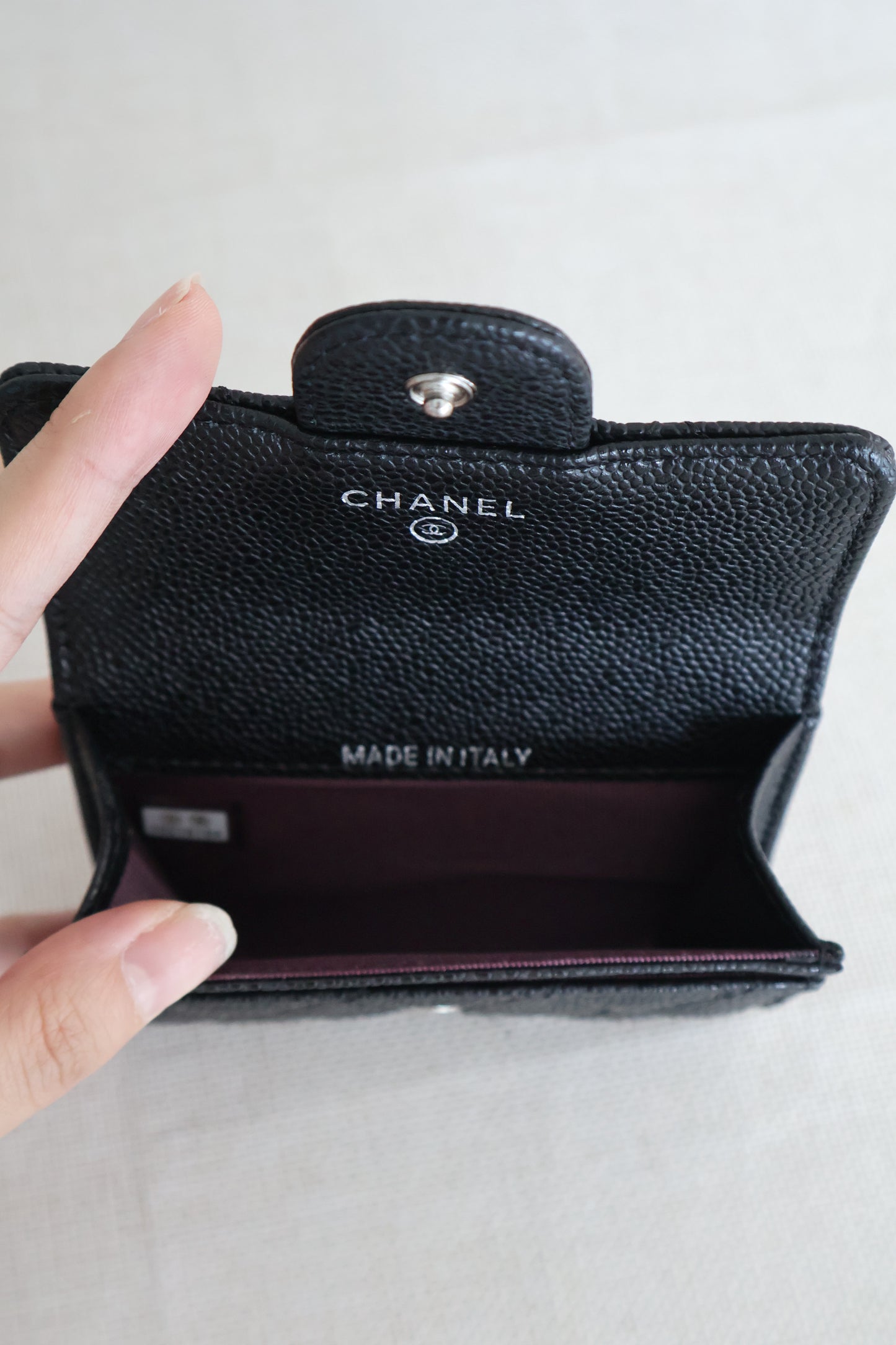 Chanel Card Holders Flap Black x SIlver (Whatsapp for Price & Grade)