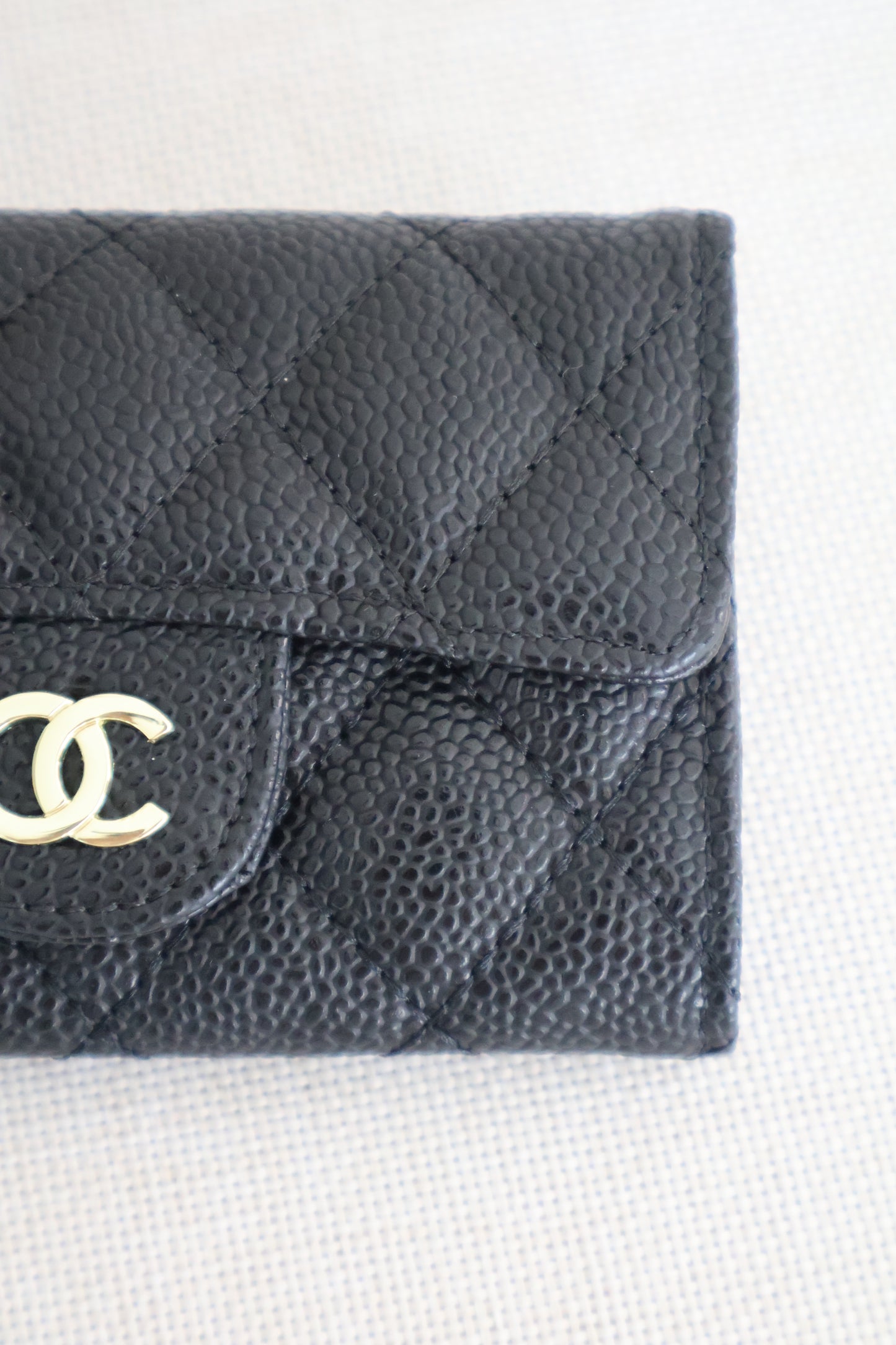 Chanel Card Holders Flap Black x Gold (Whatsapp for Price & Grade)