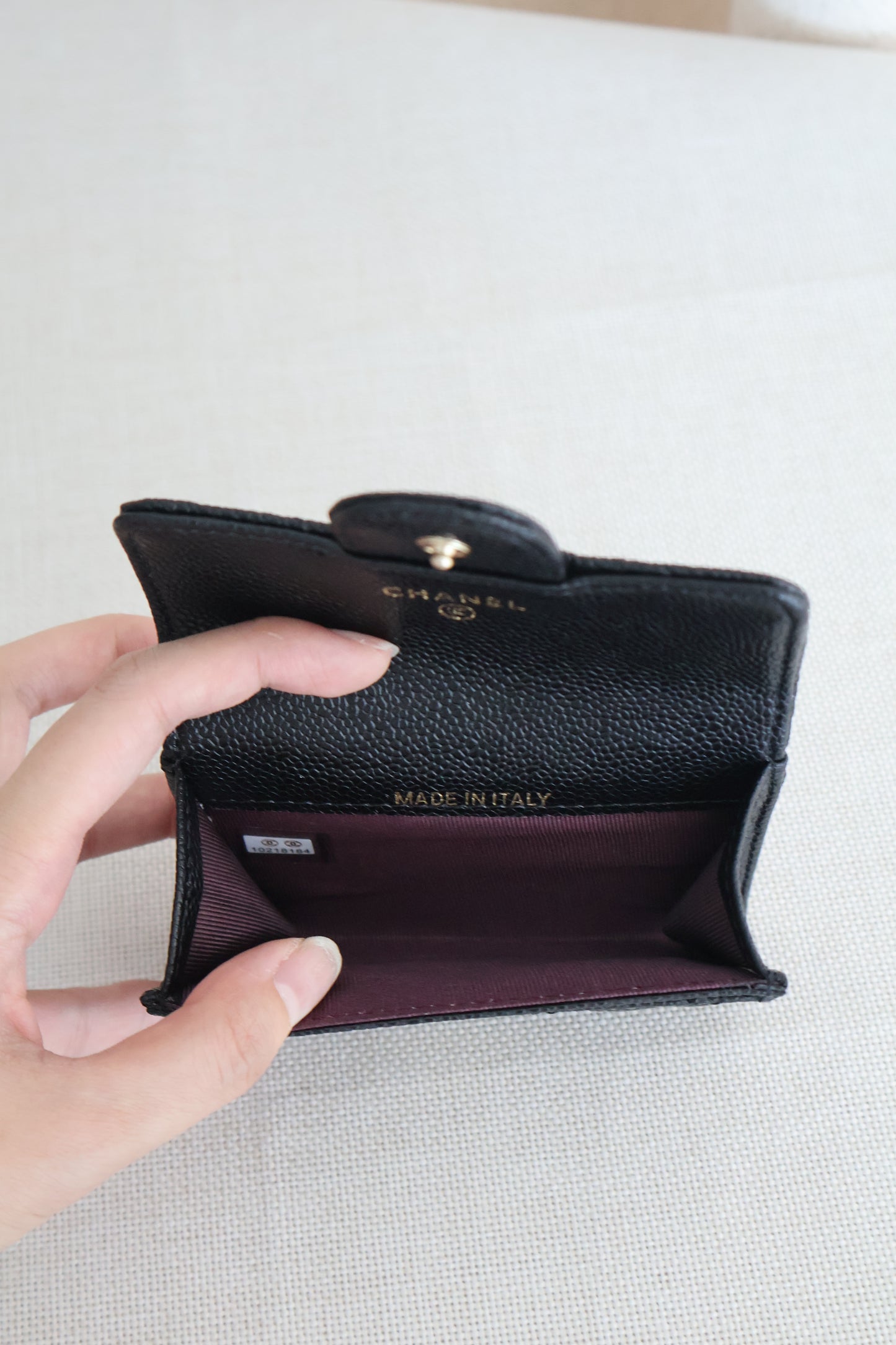 Chanel Card Holders Flap Black x Gold (Whatsapp for Price & Grade)