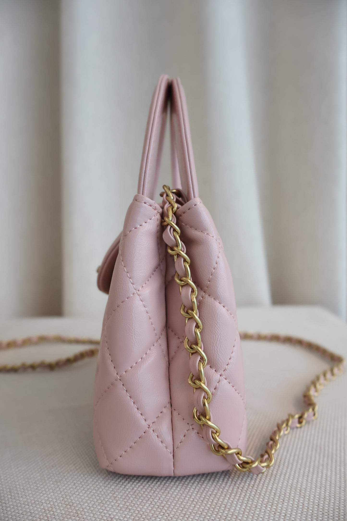 Chanel Pink Vintage Bowling Bag (Whatsapp for Price & Grade)