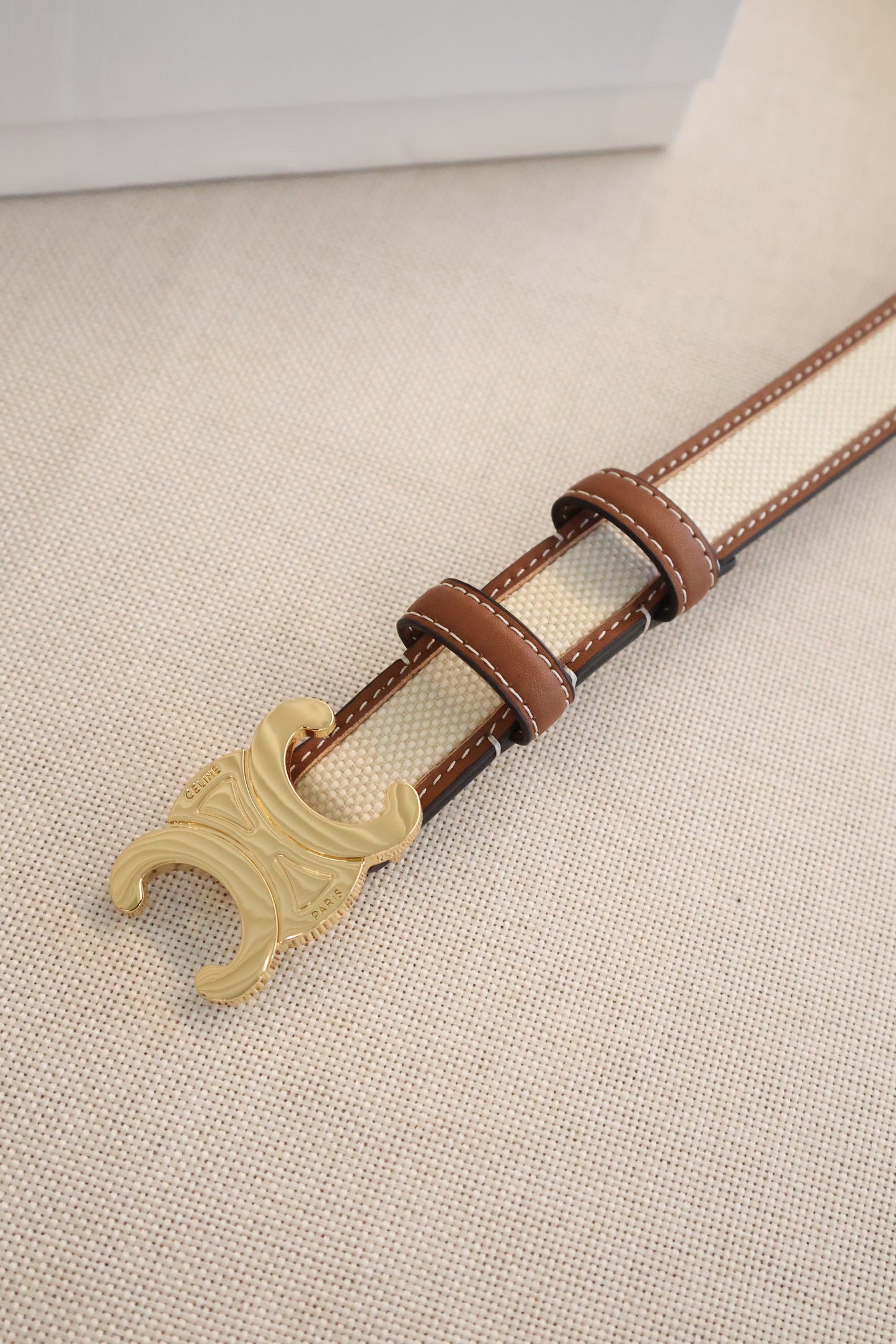 Celine Belt Tan x Canvas (Whatsapp for Price & Grade)