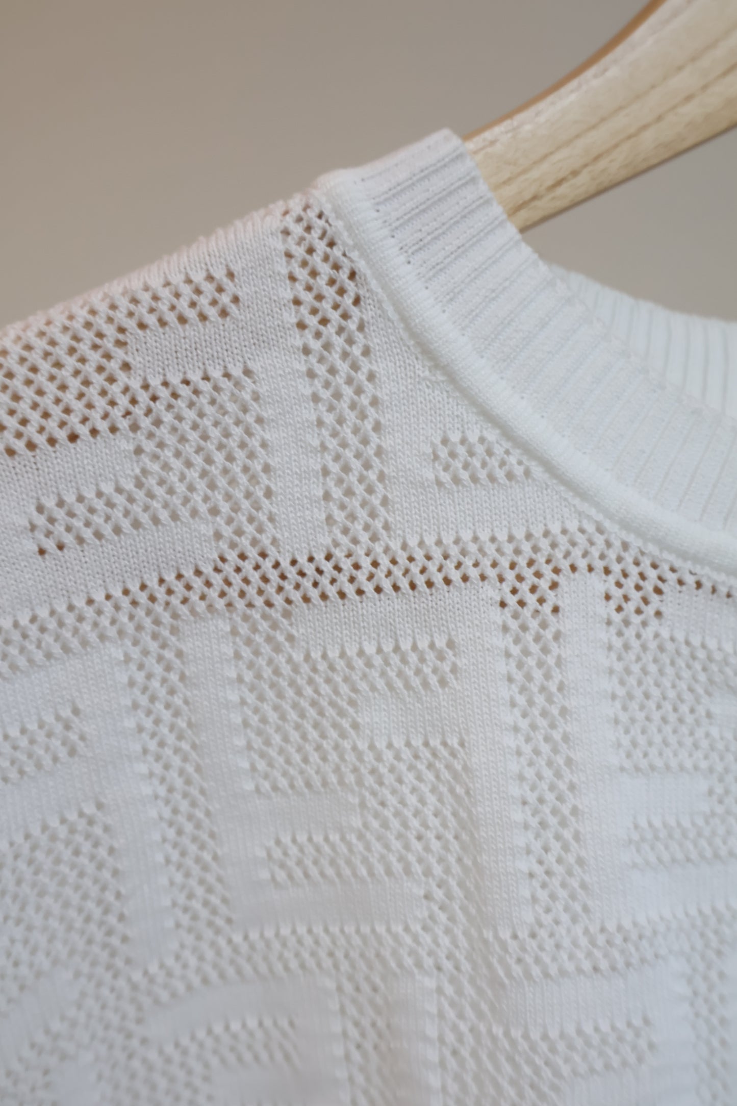 Fendi Knitted White Top (Whatsapp for Price & Grade)