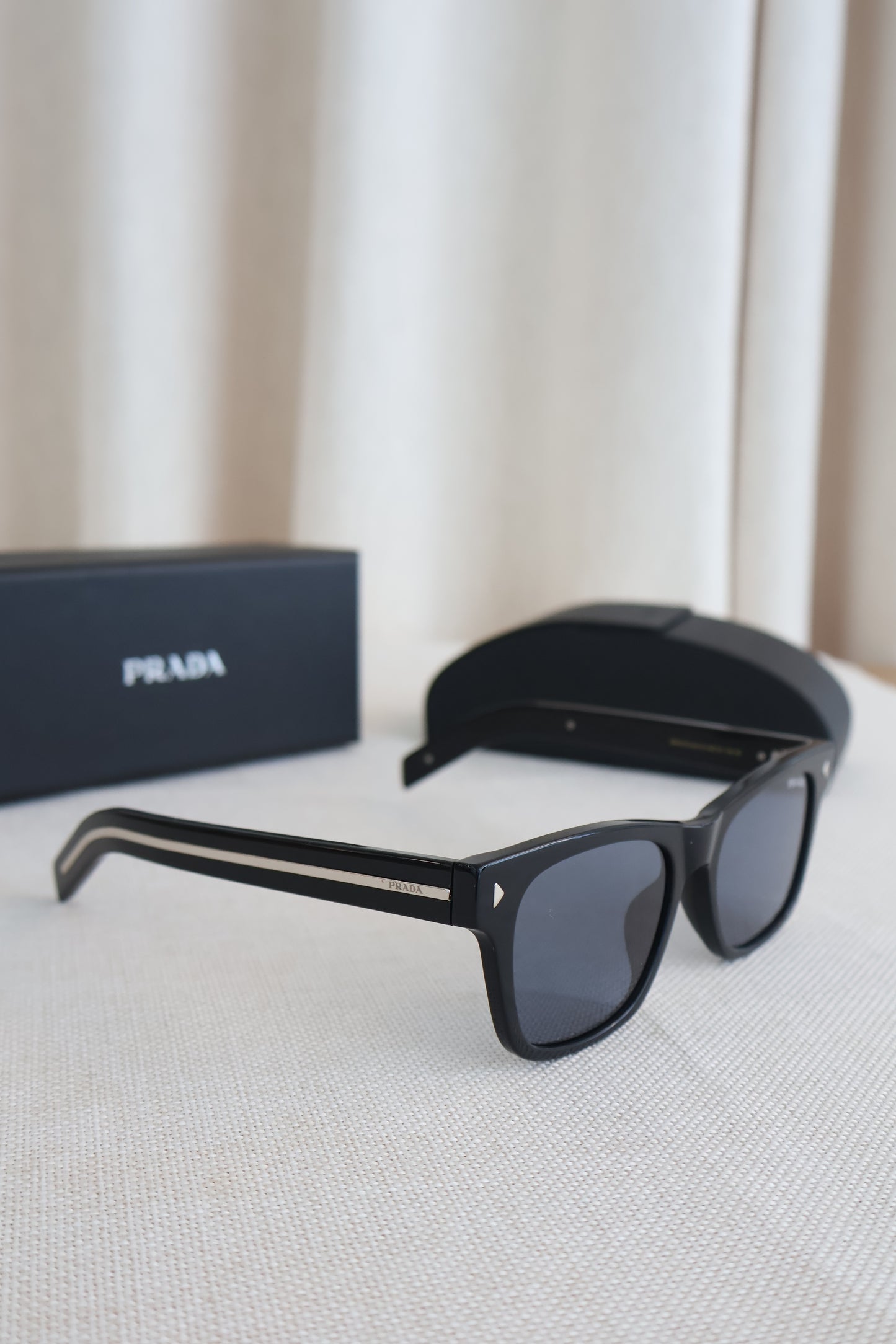 Prada Sunglasses Black SPRA17S (Whatsapp for Price & Grade)