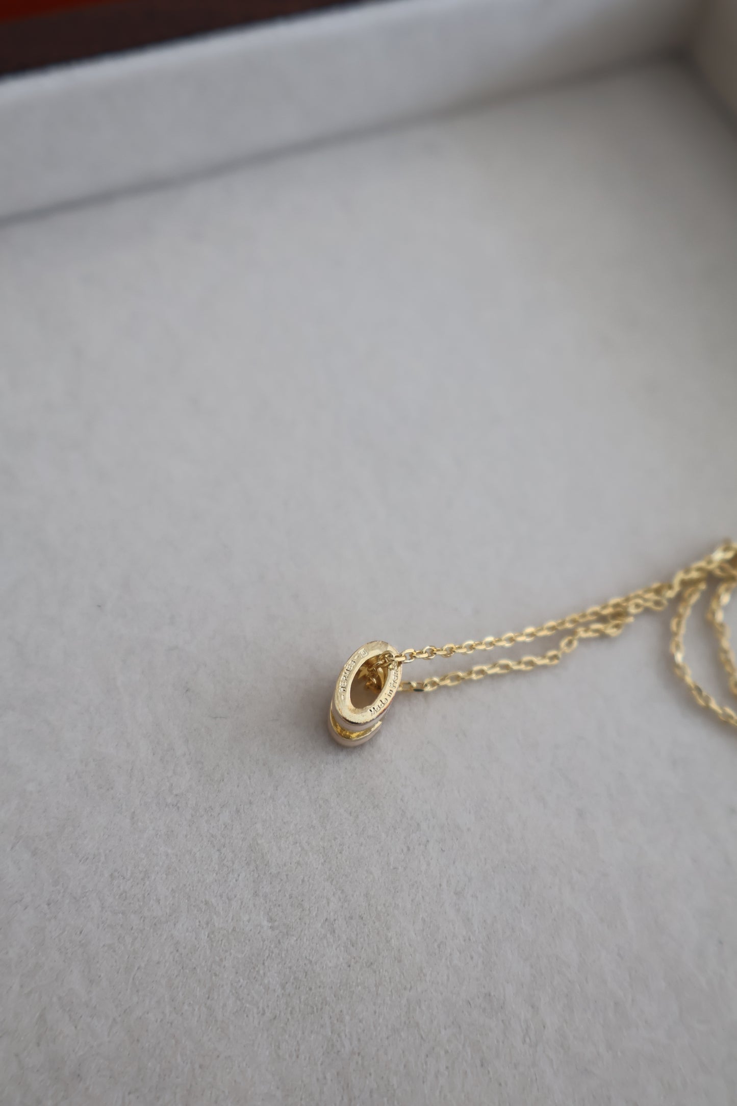 Hermes Necklace Nude x Gold (Whatsapp for Price & Grade)