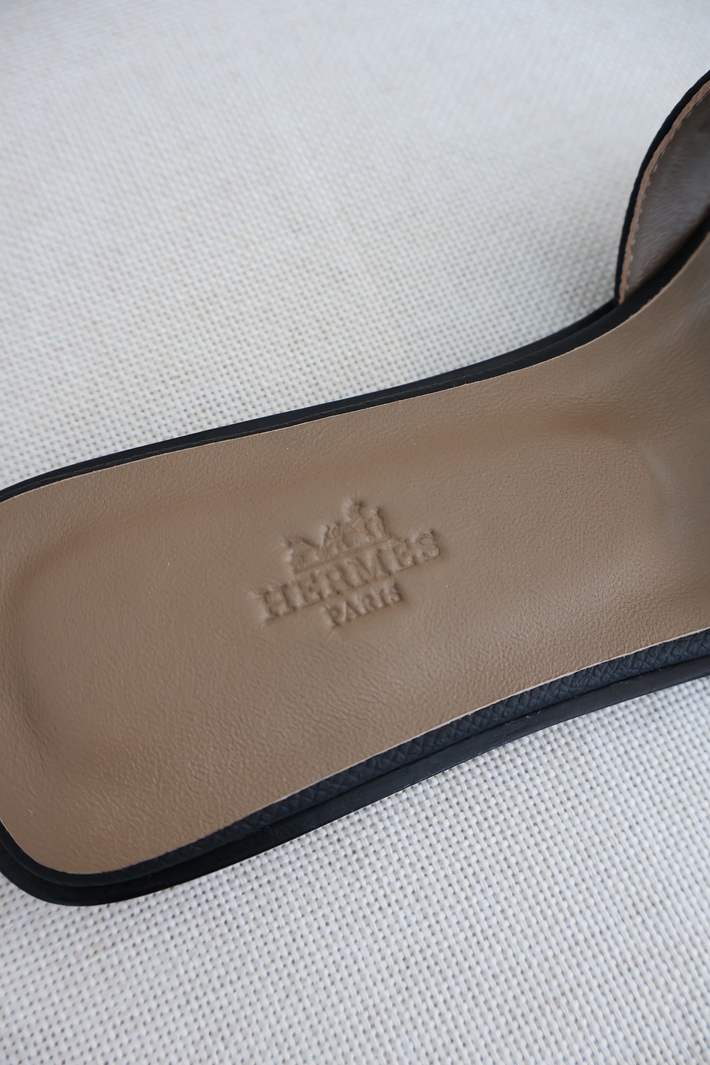 Hermes Oran Slides Sandal Black (Whatsapp for Price & Grade)