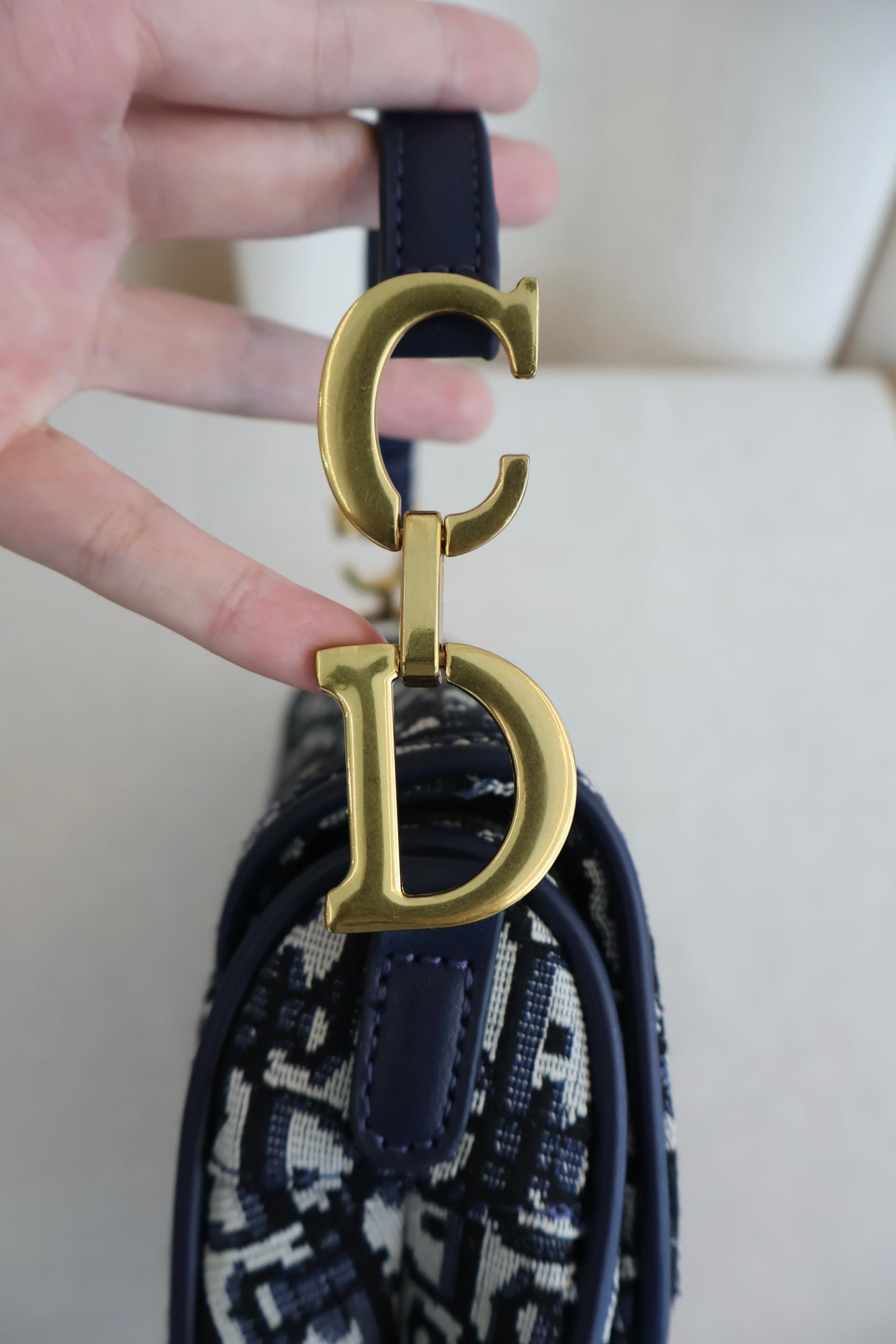 Dior Saddle Bag Blue Dior Oblique Jacquard (Whatsapp for Price & Grade)