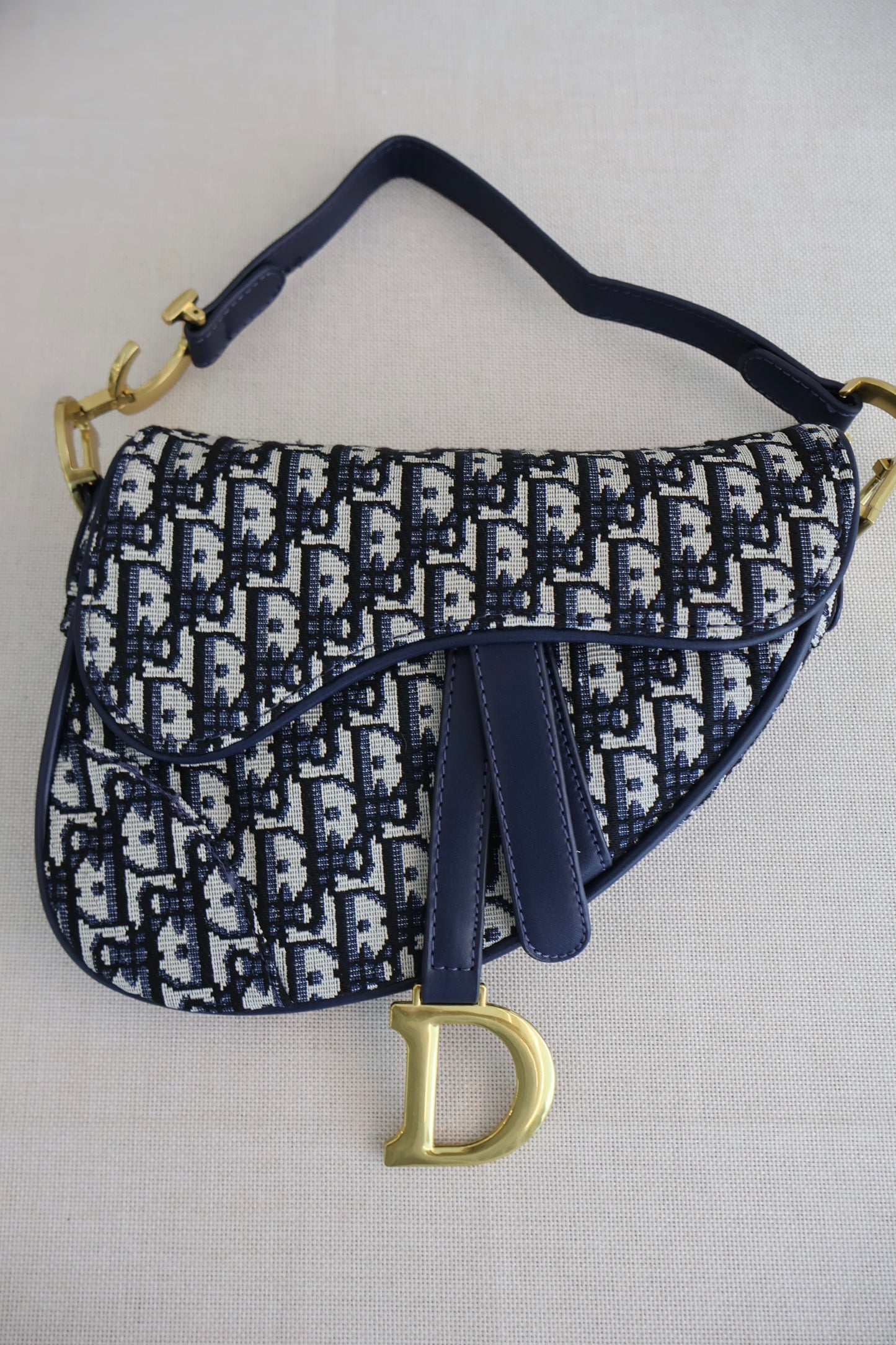 Dior Saddle Bag Blue Dior Oblique Jacquard (Whatsapp for Price & Grade)