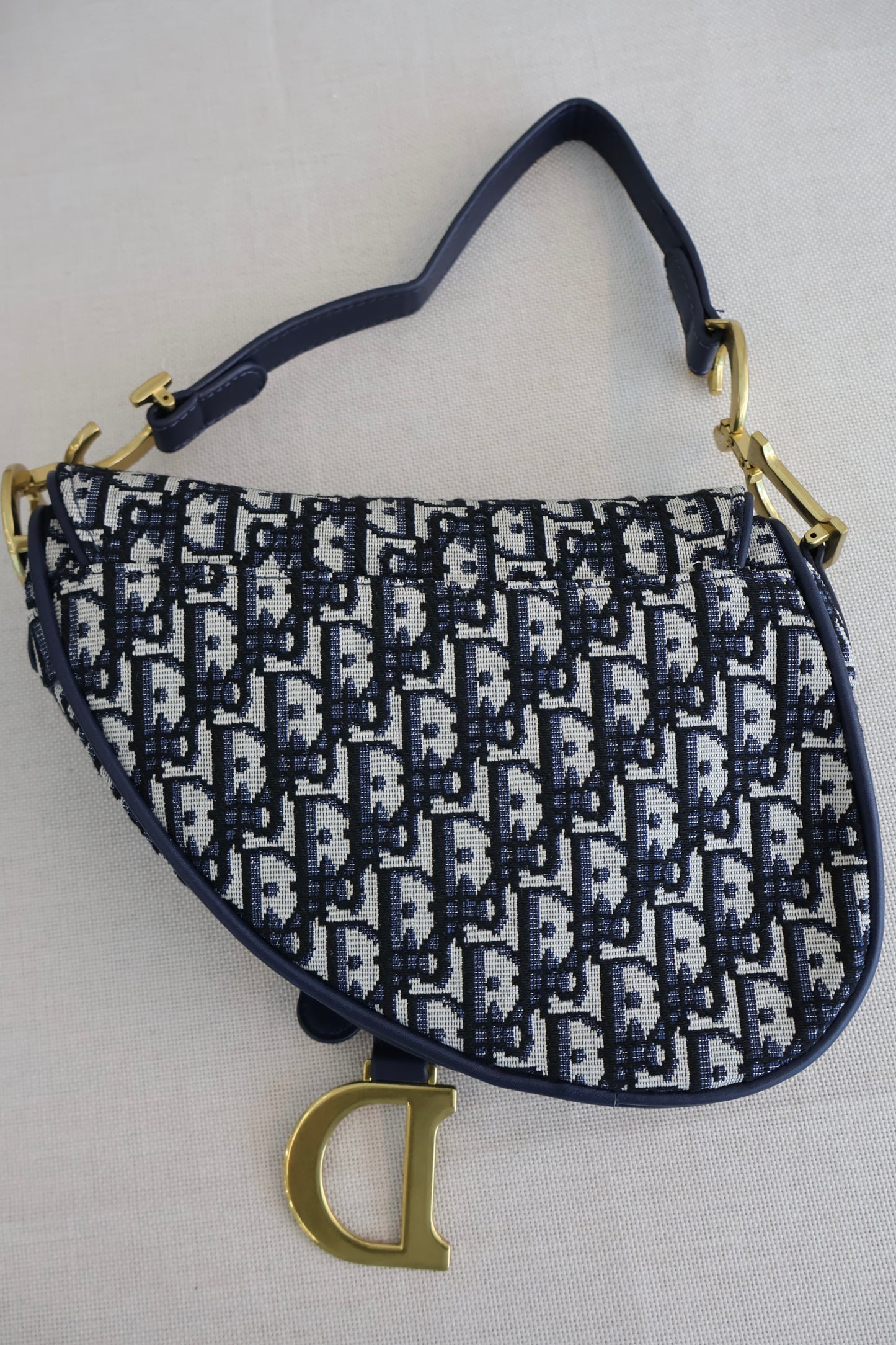 Dior Saddle Bag Blue Dior Oblique Jacquard (Whatsapp for Price & Grade)