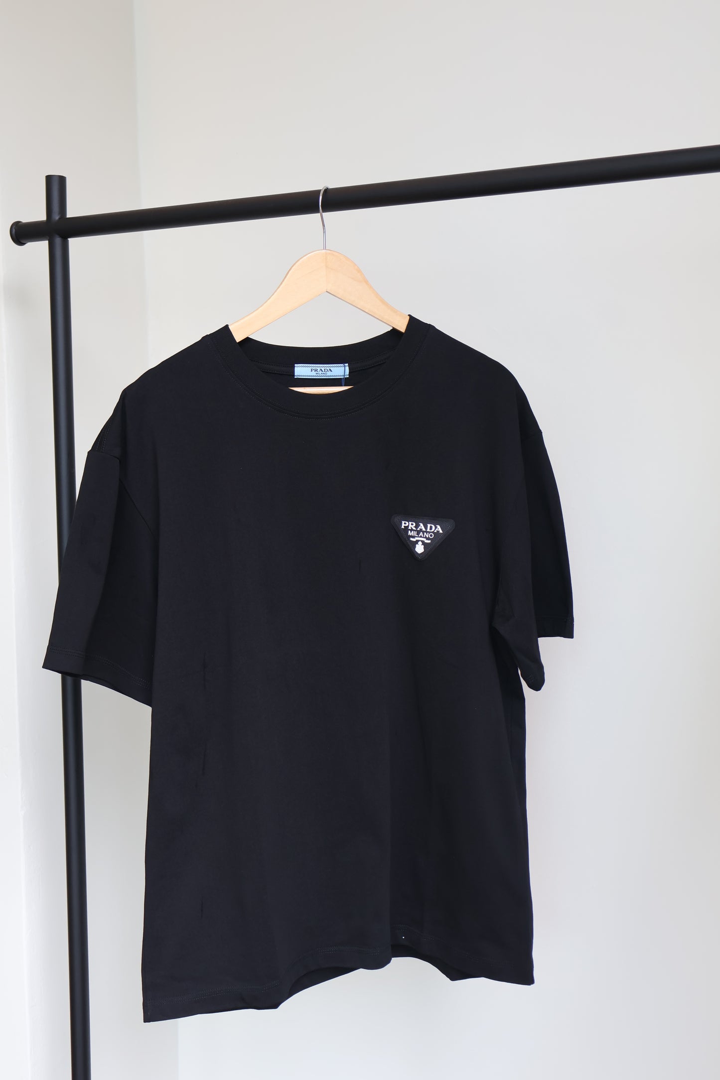 Prada Black Tee (Whatsapp for Price & Grade)