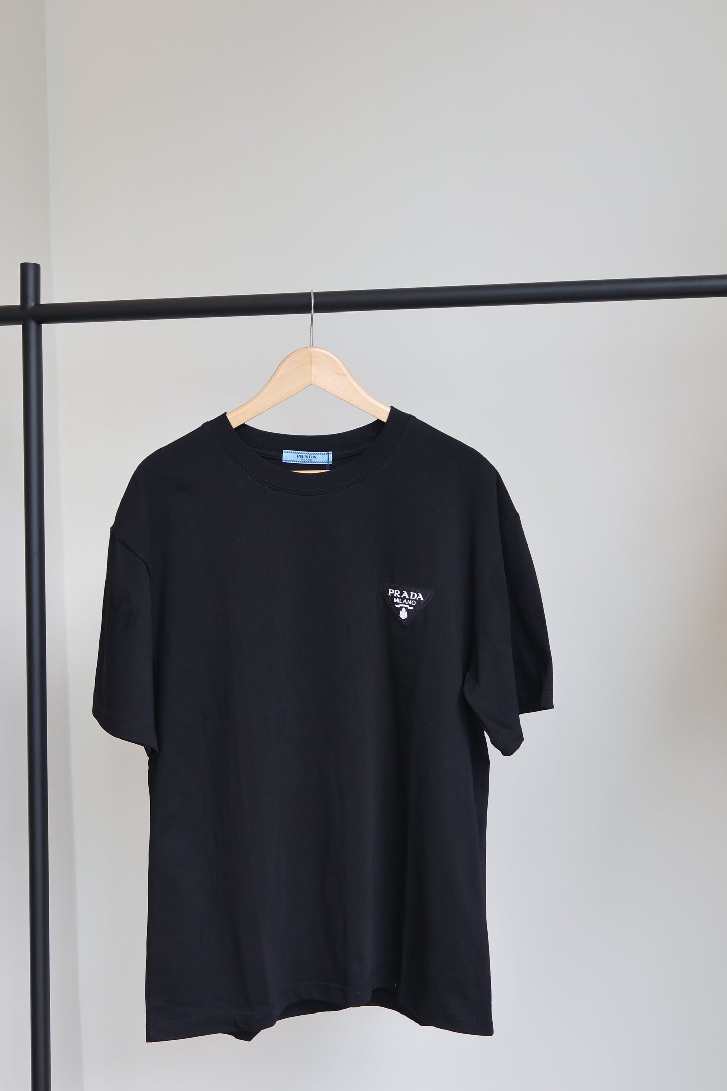 Prada Black Tee (Whatsapp for Price & Grade)