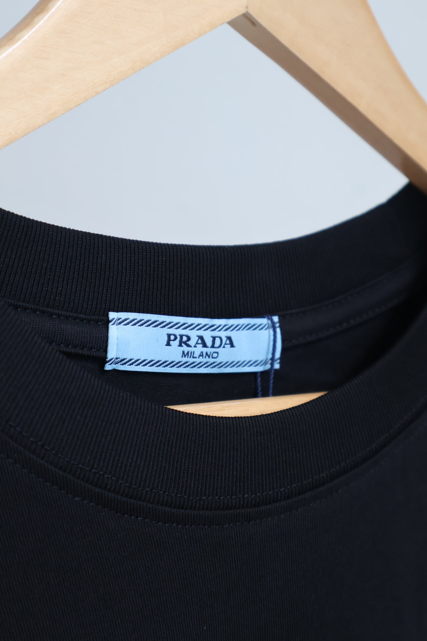 Prada Black Tee (Whatsapp for Price & Grade)