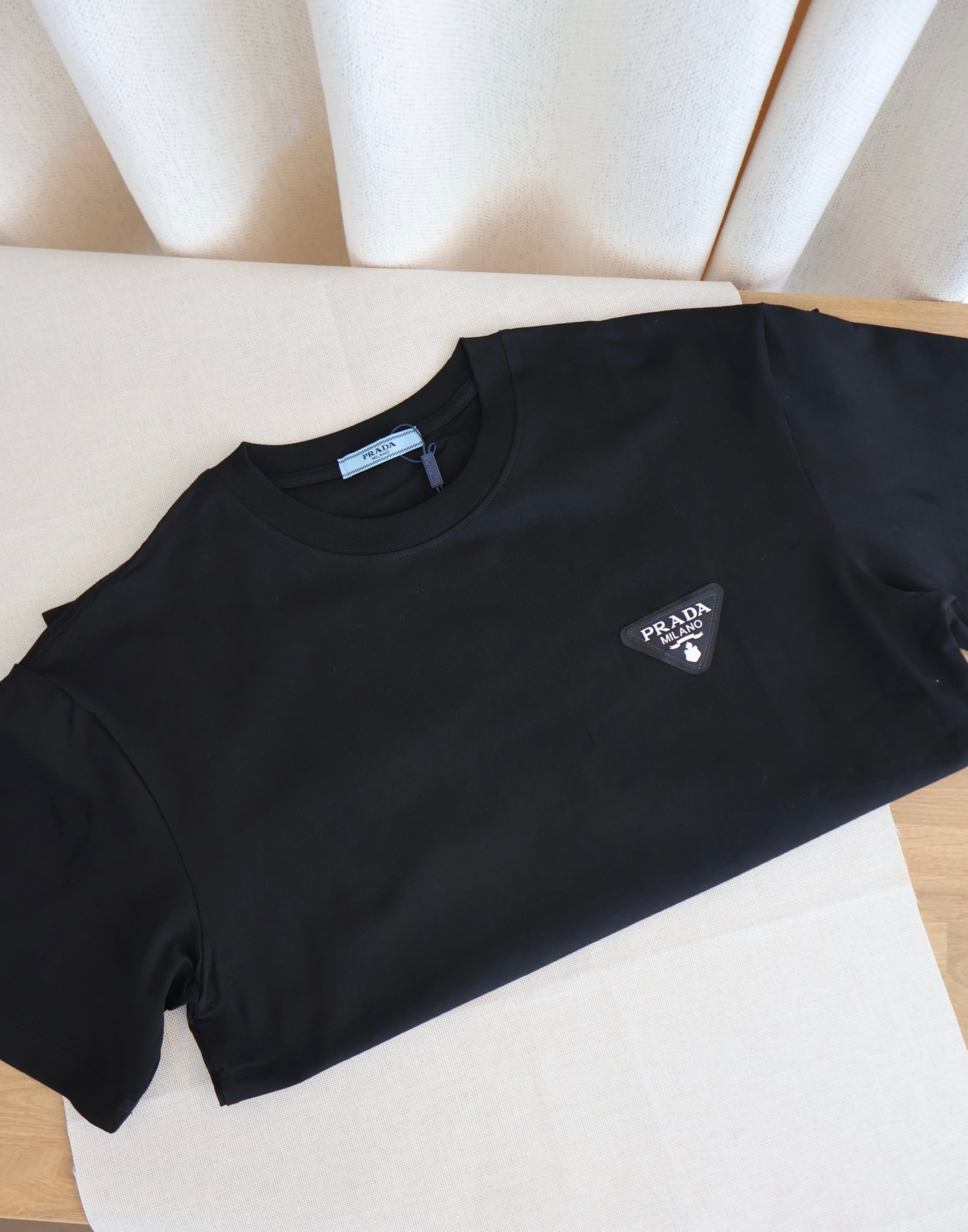 Prada Black Tee (Whatsapp for Price & Grade)