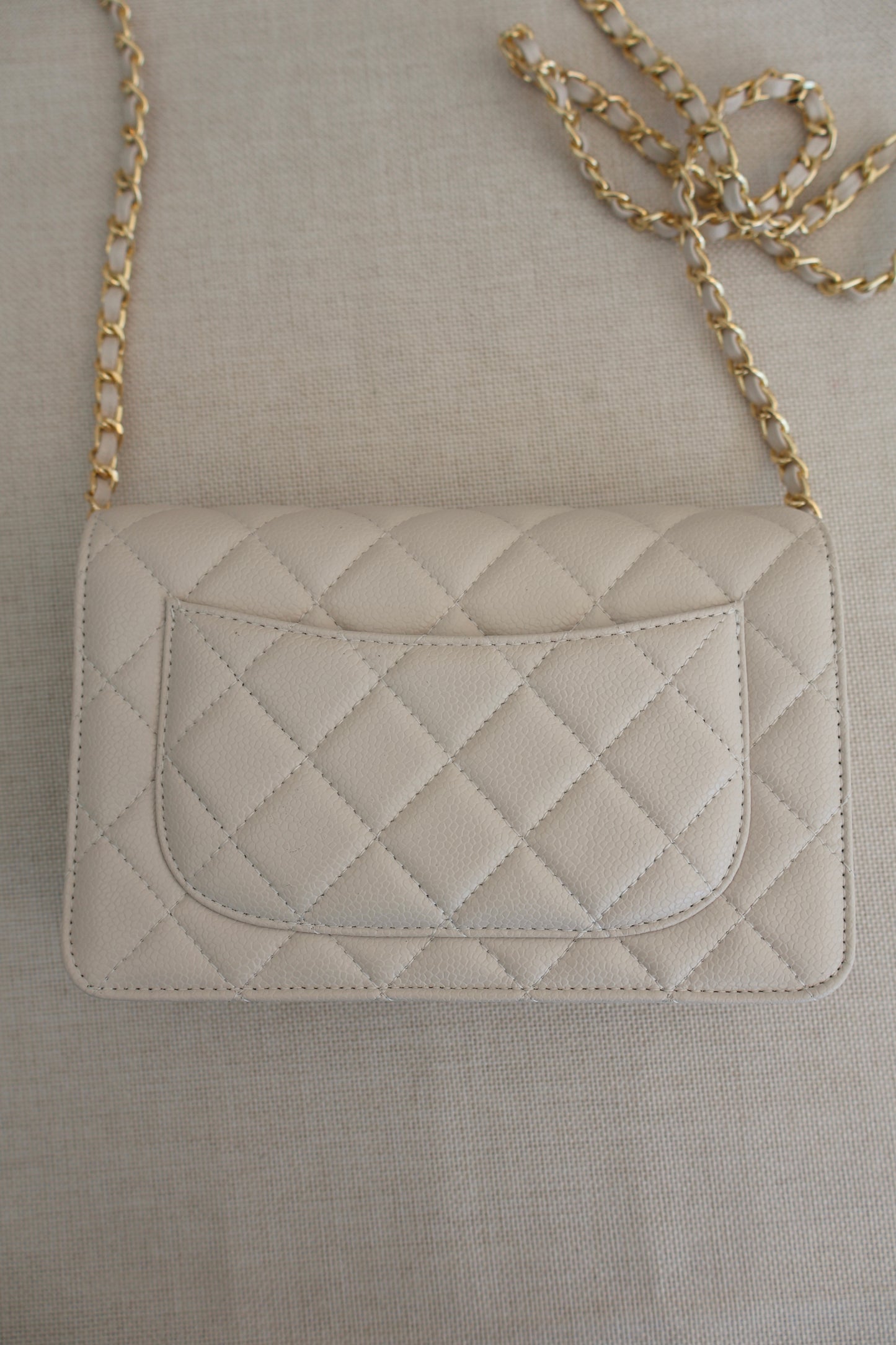 Chanel WOC White x Gold (Whatsapp for Price & Grade)