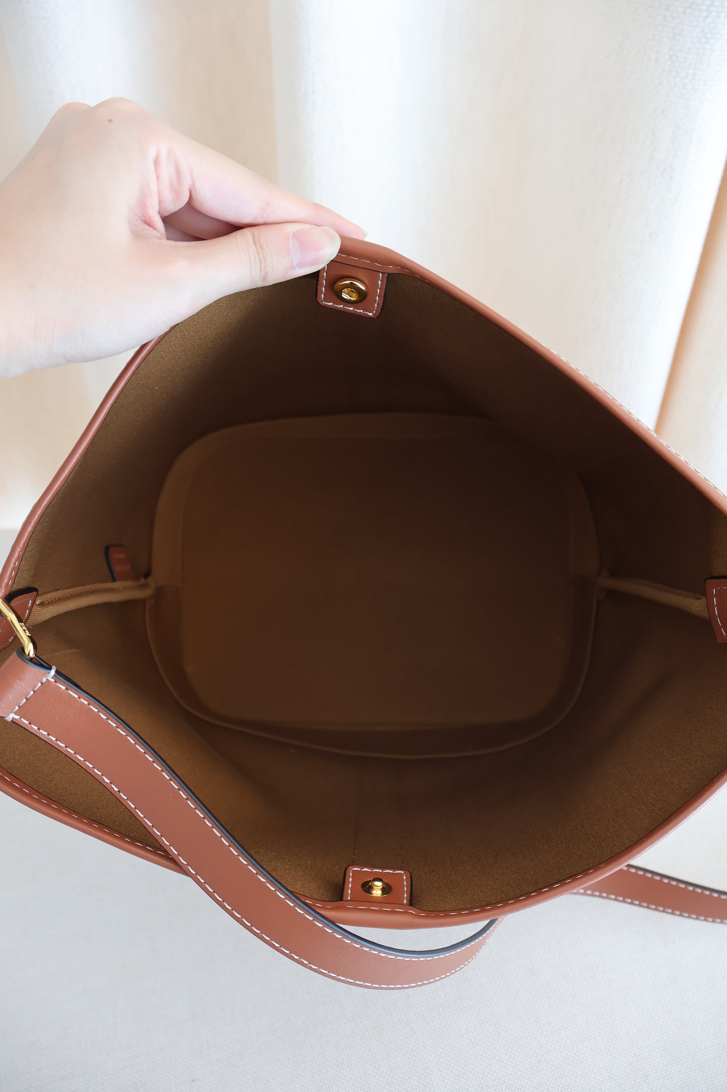 Celine Bucket Triomphe Canvas Ivory (Whatsapp for Price & Grade)