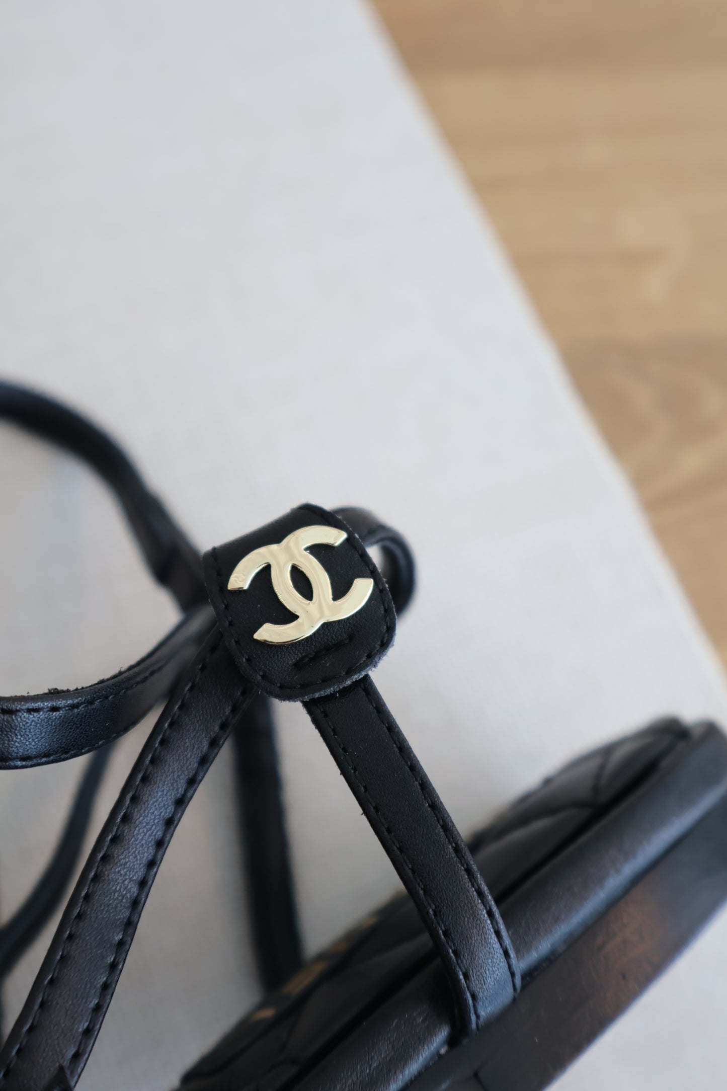 Chanel Sandals Black (Whatsapp for Price & Grade)