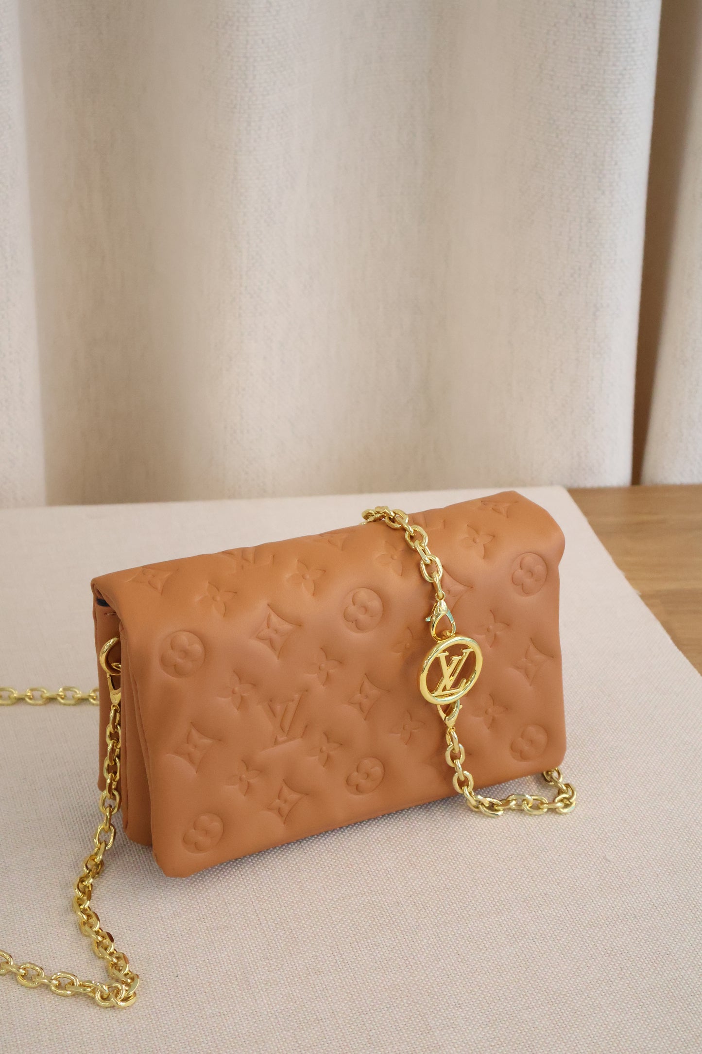 Louis Vuitton Coussin Mini Tan (Whatsapp for Price & Grade)