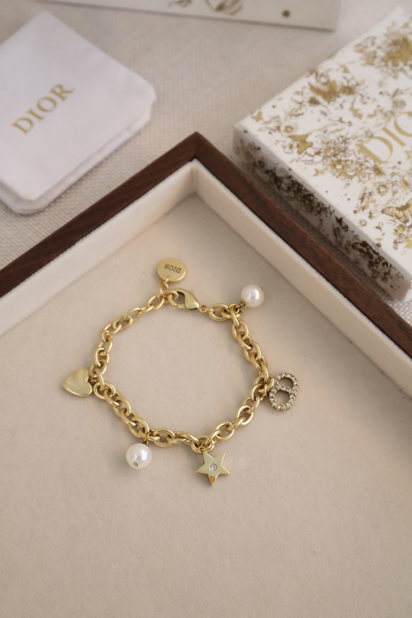 Dior Bracelet Pendant Gold PDD (Whatsapp for Price & Grade)