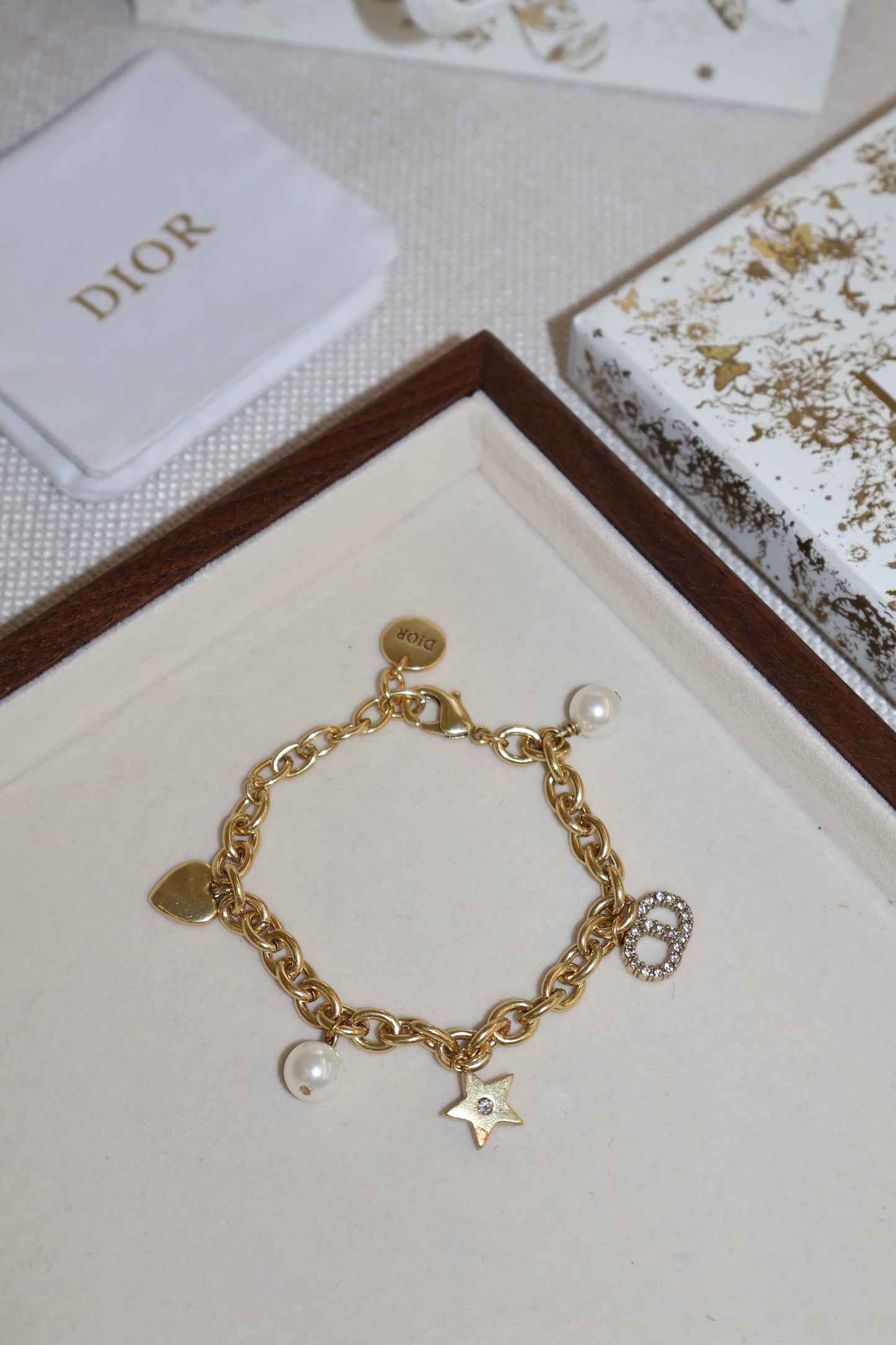 Dior Bracelet Pendant Gold PDD (Whatsapp for Price & Grade)