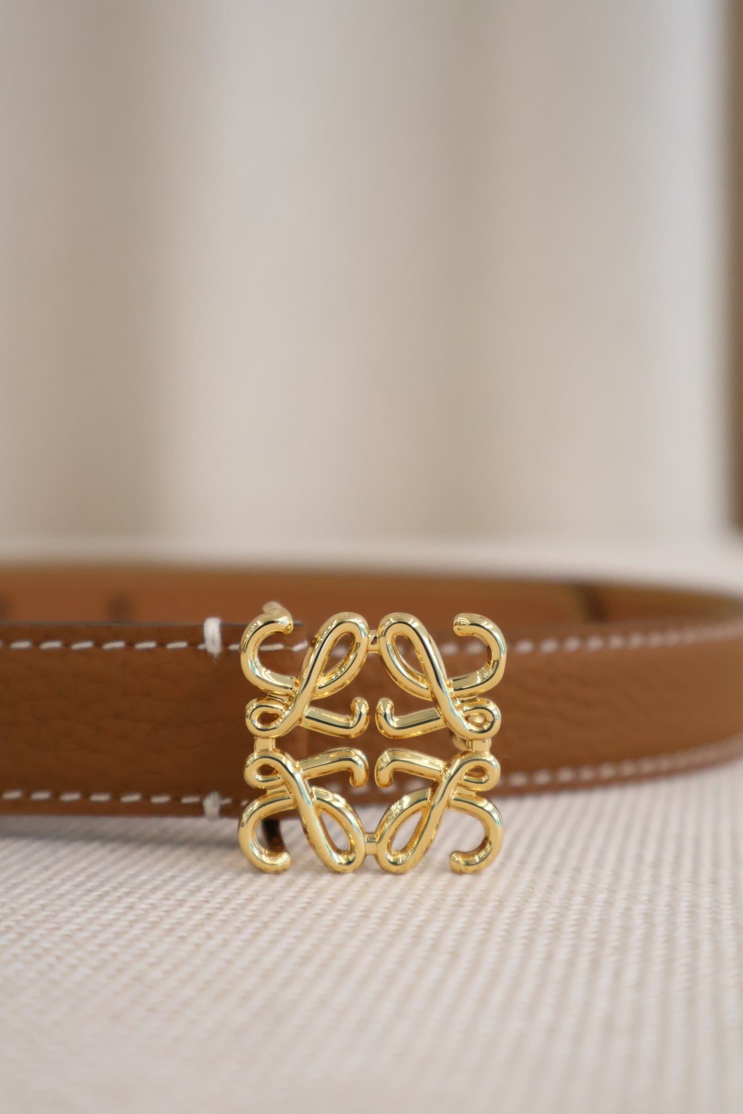Loewe Belt Anagaram Tan x Gold (Whatsapp for Price & Grade)