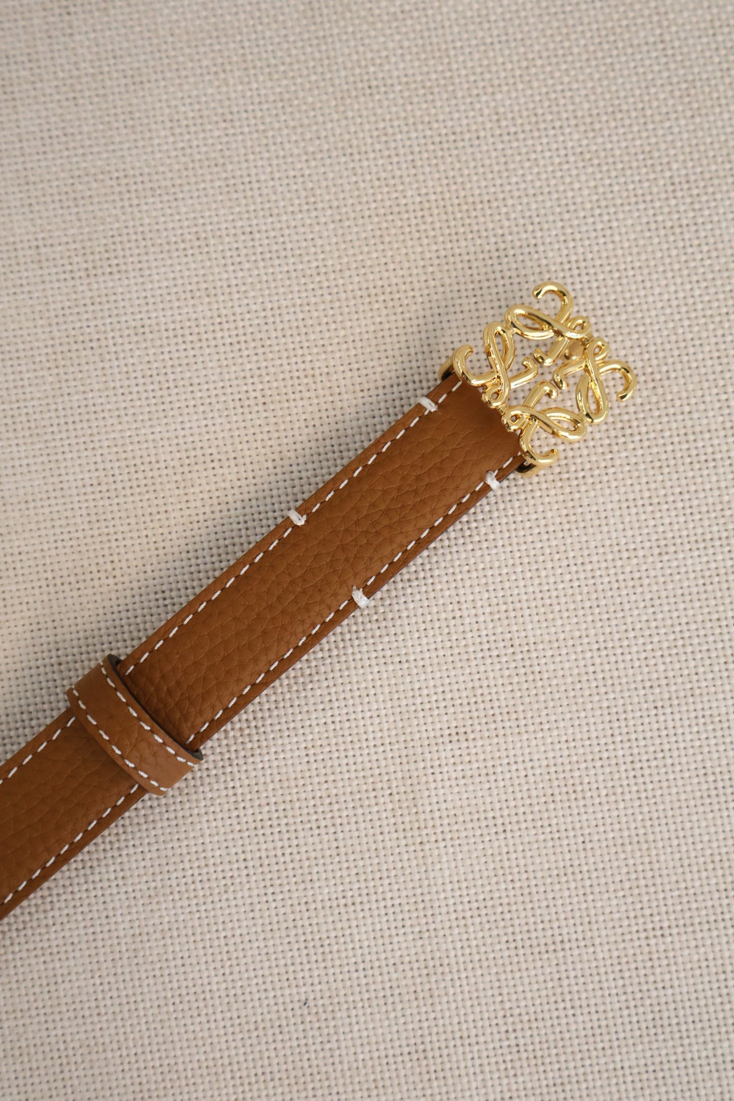 Loewe Belt Anagaram Tan x Gold (Whatsapp for Price & Grade)