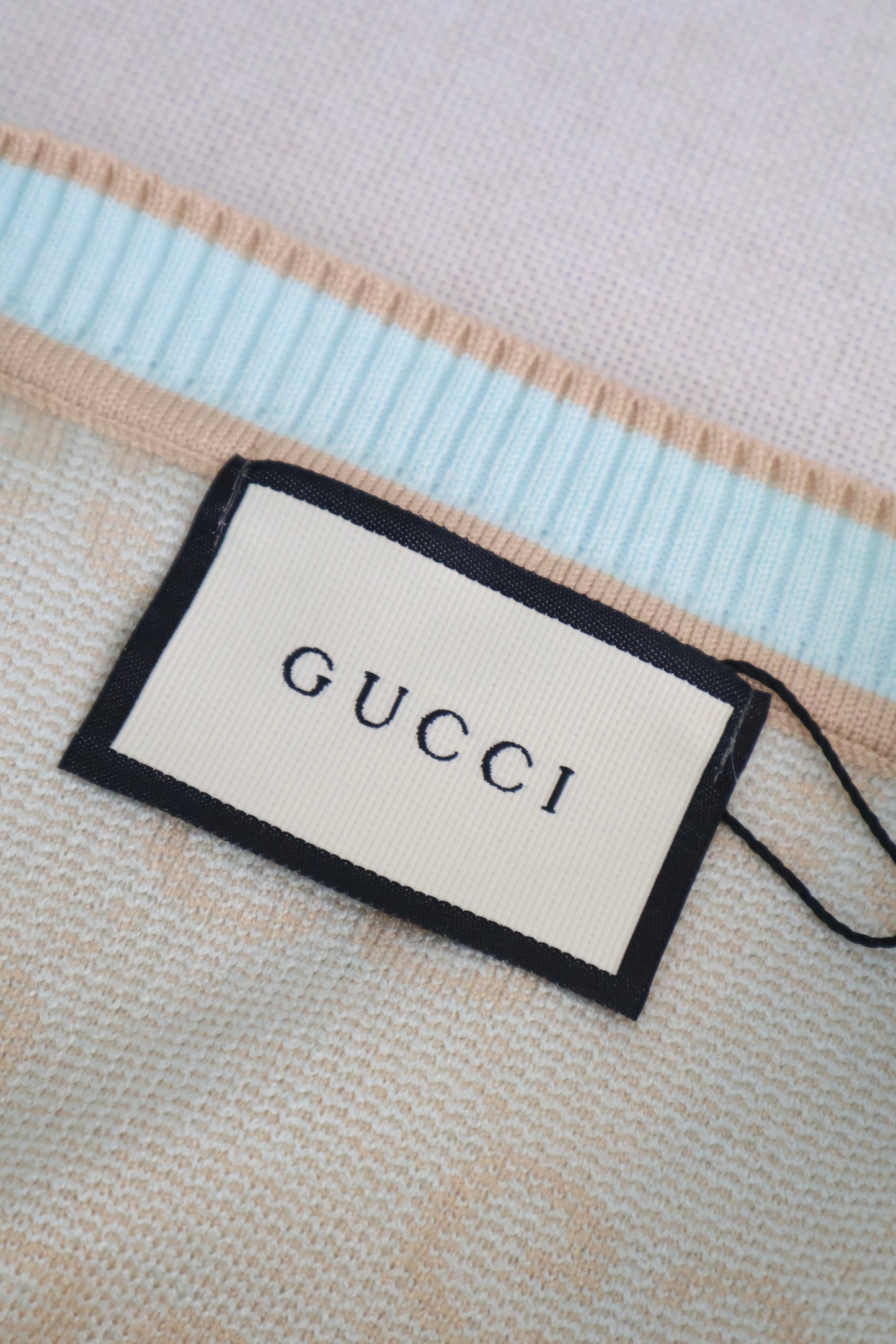 Gucci Cardigan Mint green x Tan (Whatsapp for Price & Grade)