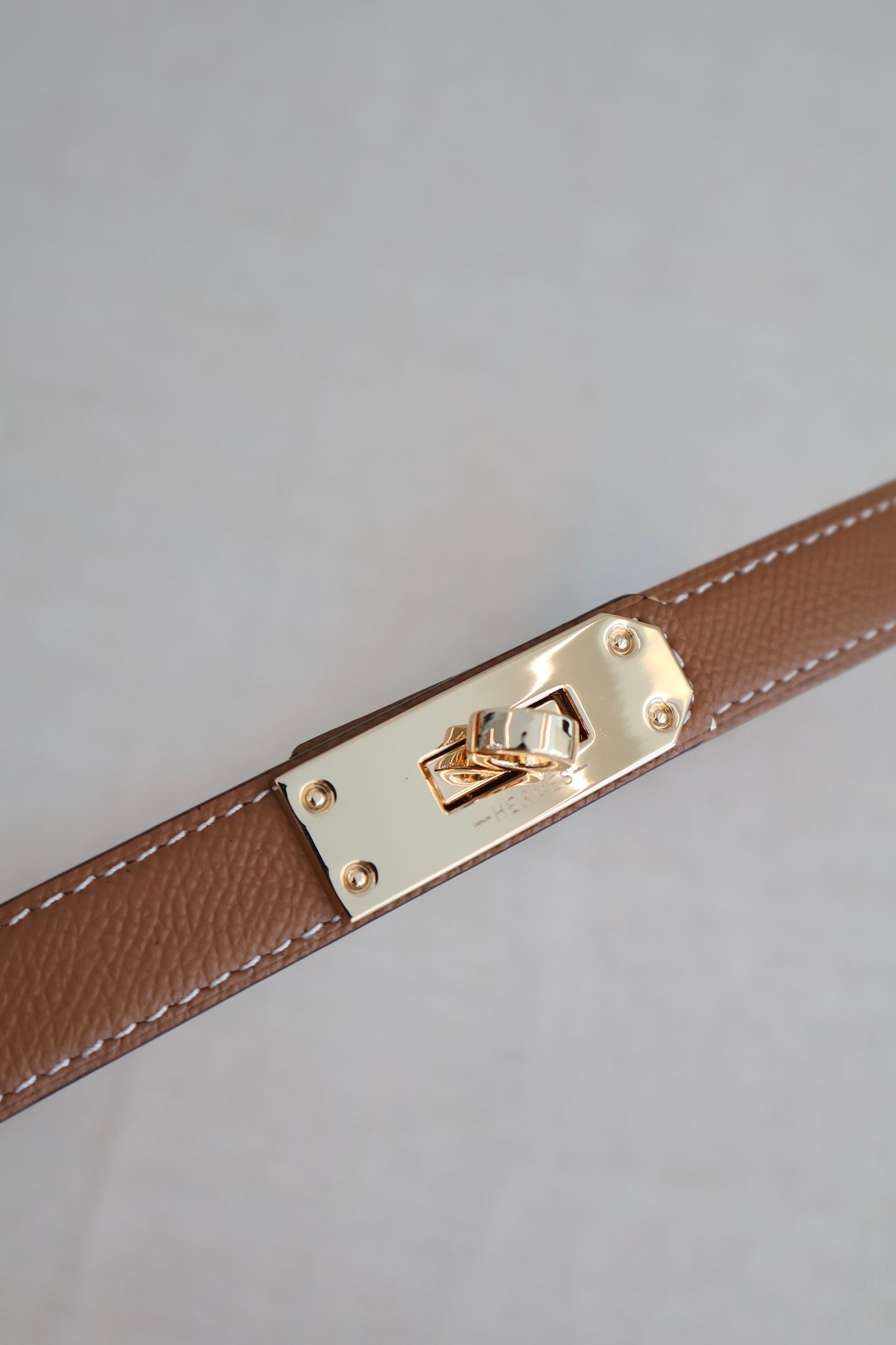 Hermes Kelly Belt Tan x Gold (Whatsapp for Price & Grade)