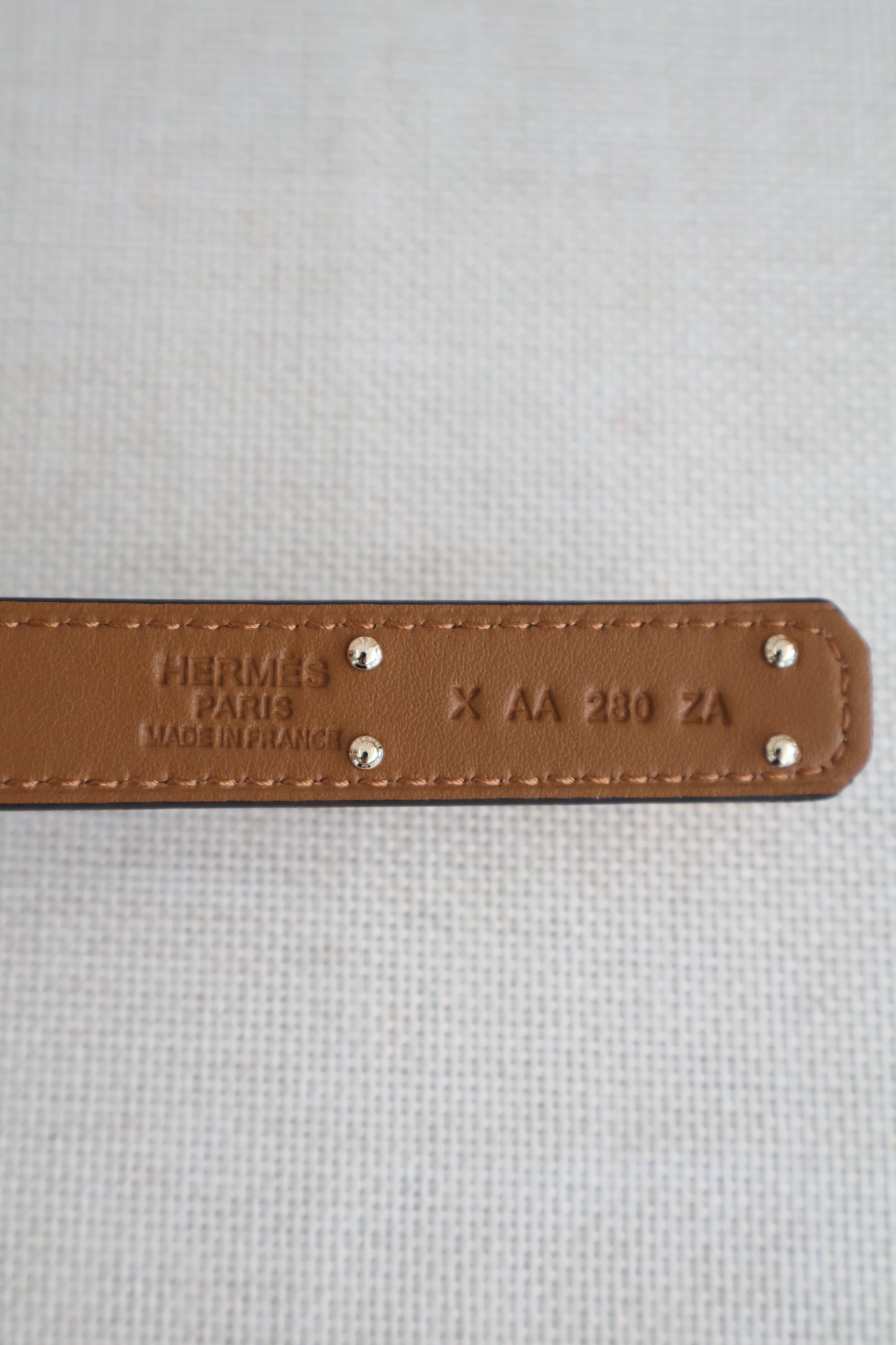 Hermes Kelly Belt Tan x Gold (Whatsapp for Price & Grade)