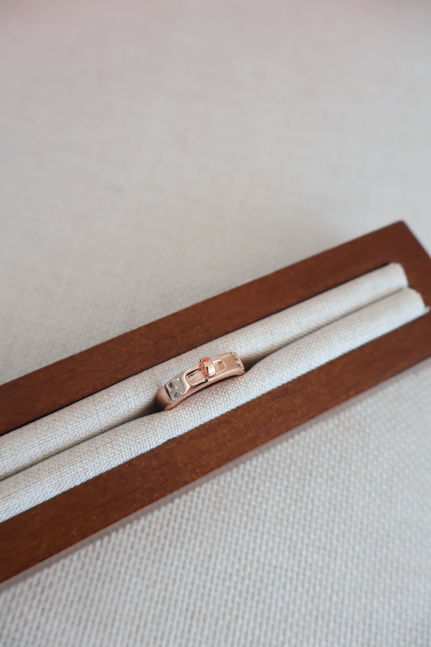 Hermes Kelly Ring Rose Gold (Whatsapp for Price & Grade)