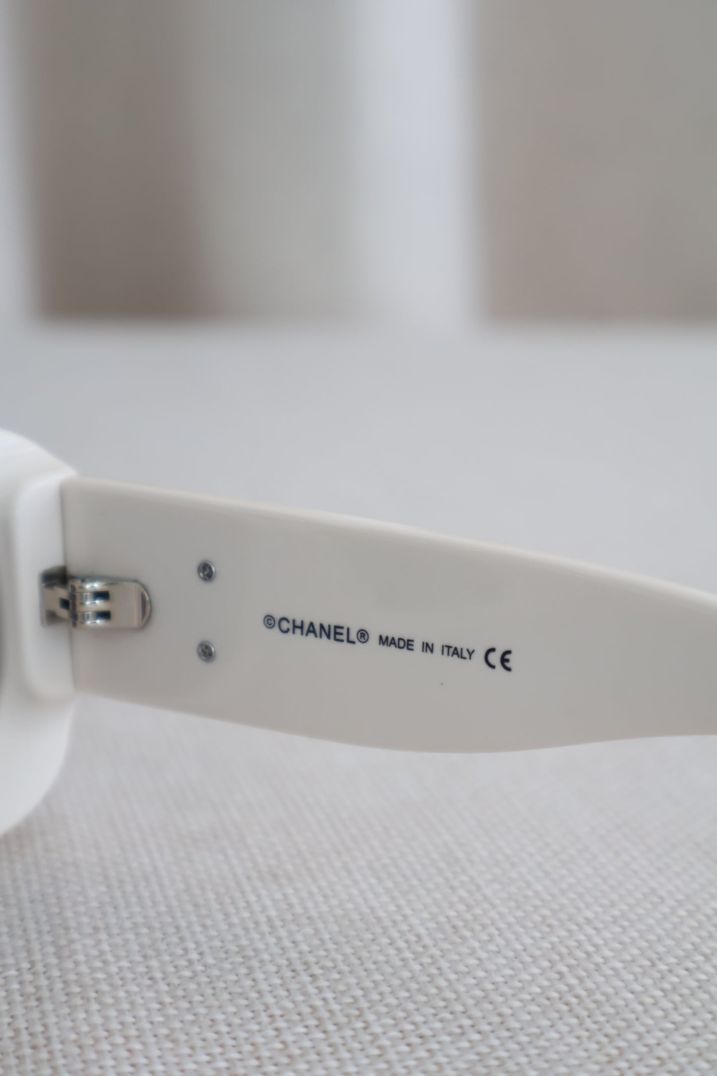 Chanel White Sunglasses (Whatsapp for Price & Grade)