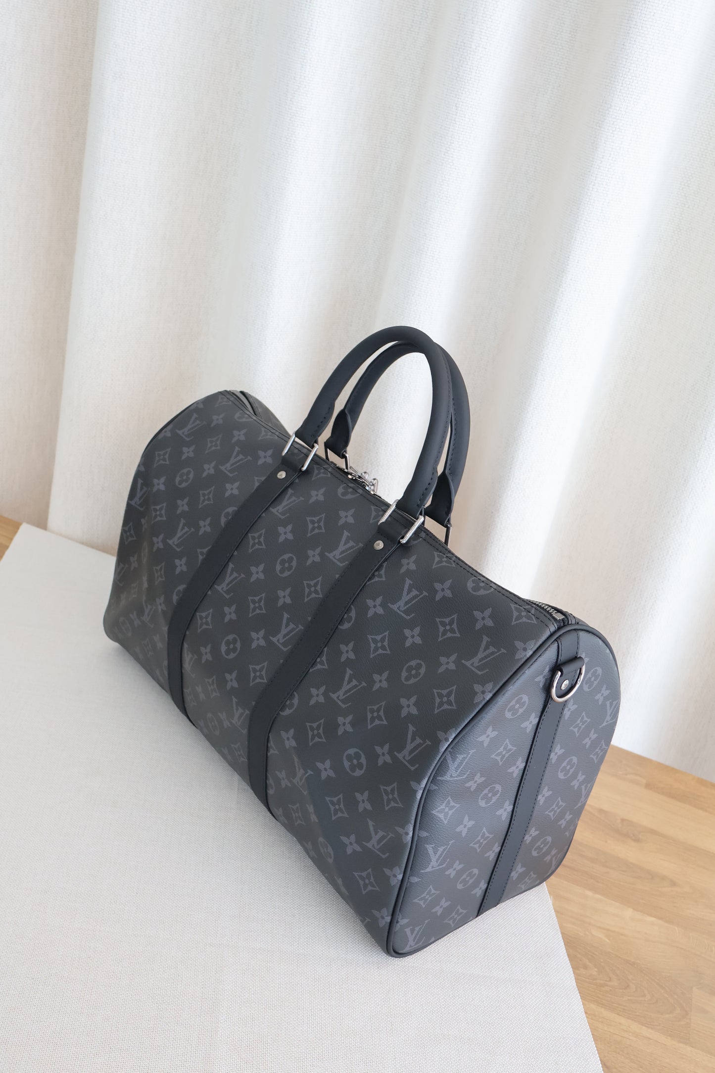 Louis Vuitton Keepall Bandouliere 45cm Monogram Eclipse (Whatsapp for Price & Grade)