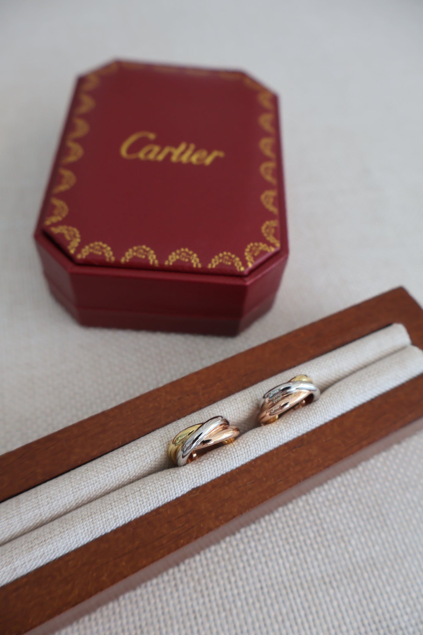 Cartier Trinity Earrings (Whatsapp for Price & Grade)
