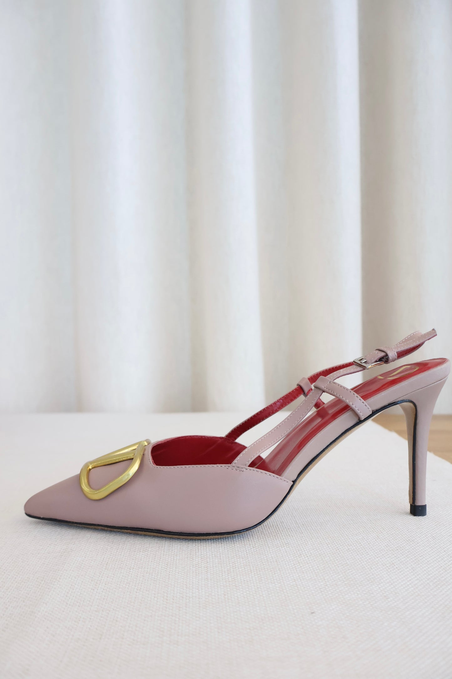 Valentino VLogo Heels Pinkish Nude (Whatsapp for Price & Grade)