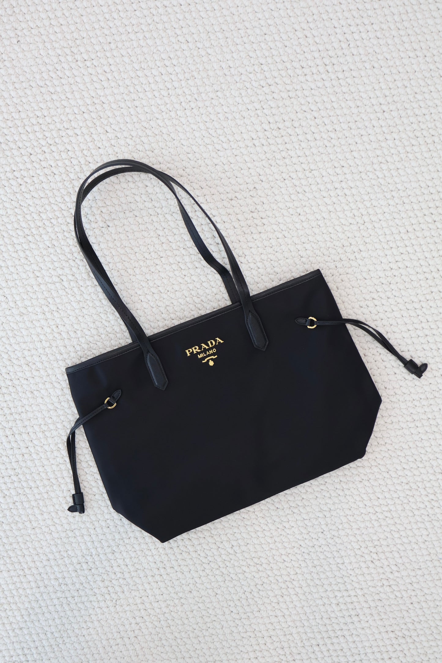 Prada Nylon Tote Bag Black (Whatsapp for Price & Grade)