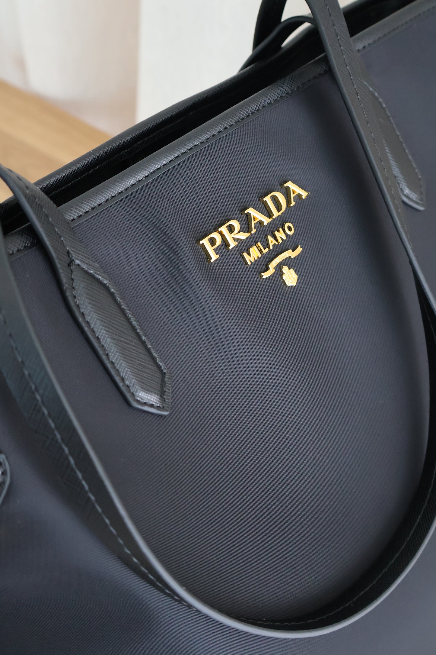 Prada Nylon Tote Bag Black (Whatsapp for Price & Grade)
