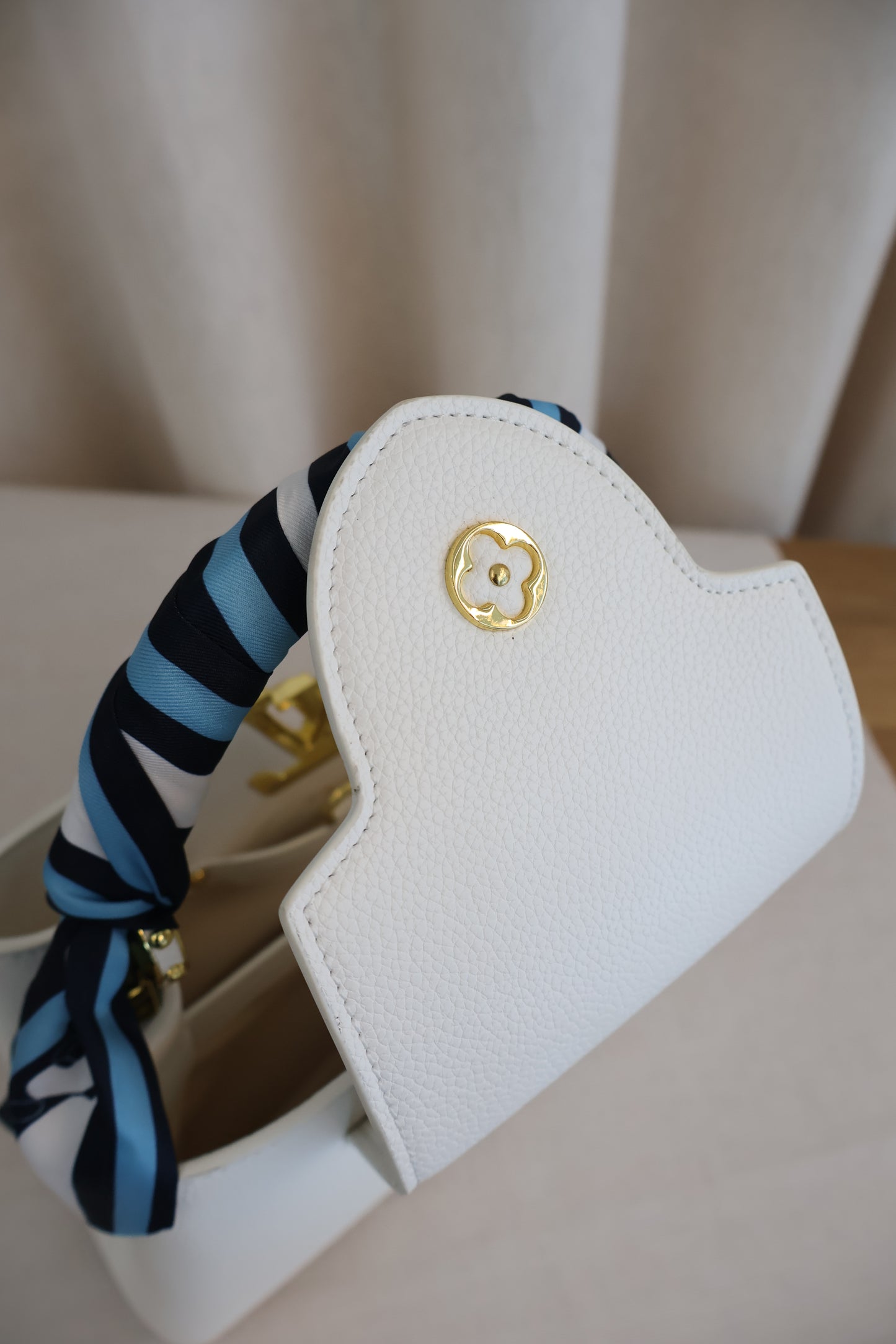 Louis Vuitton Capucines White (Whatsapp for Price & Grade)