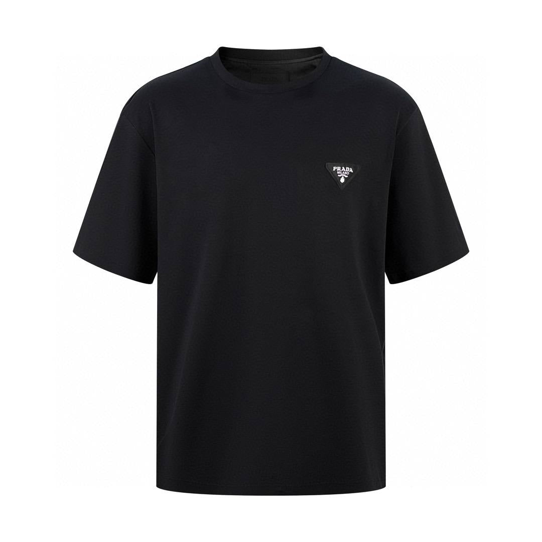 Prada Black Tee (Whatsapp for Price & Grade)