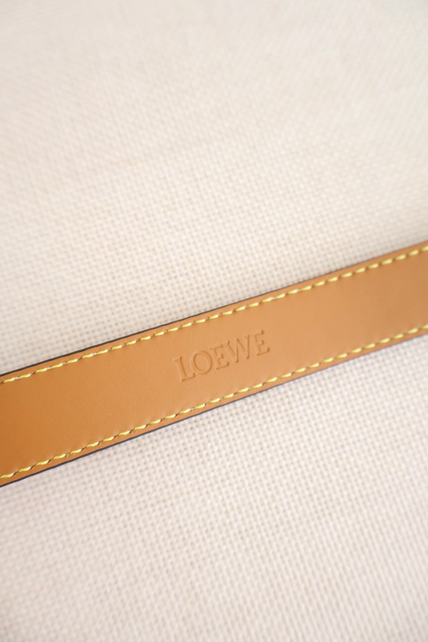 Loewe Belt Anagram Belt Tan x Silver (Whatsapp for Price & Grade)